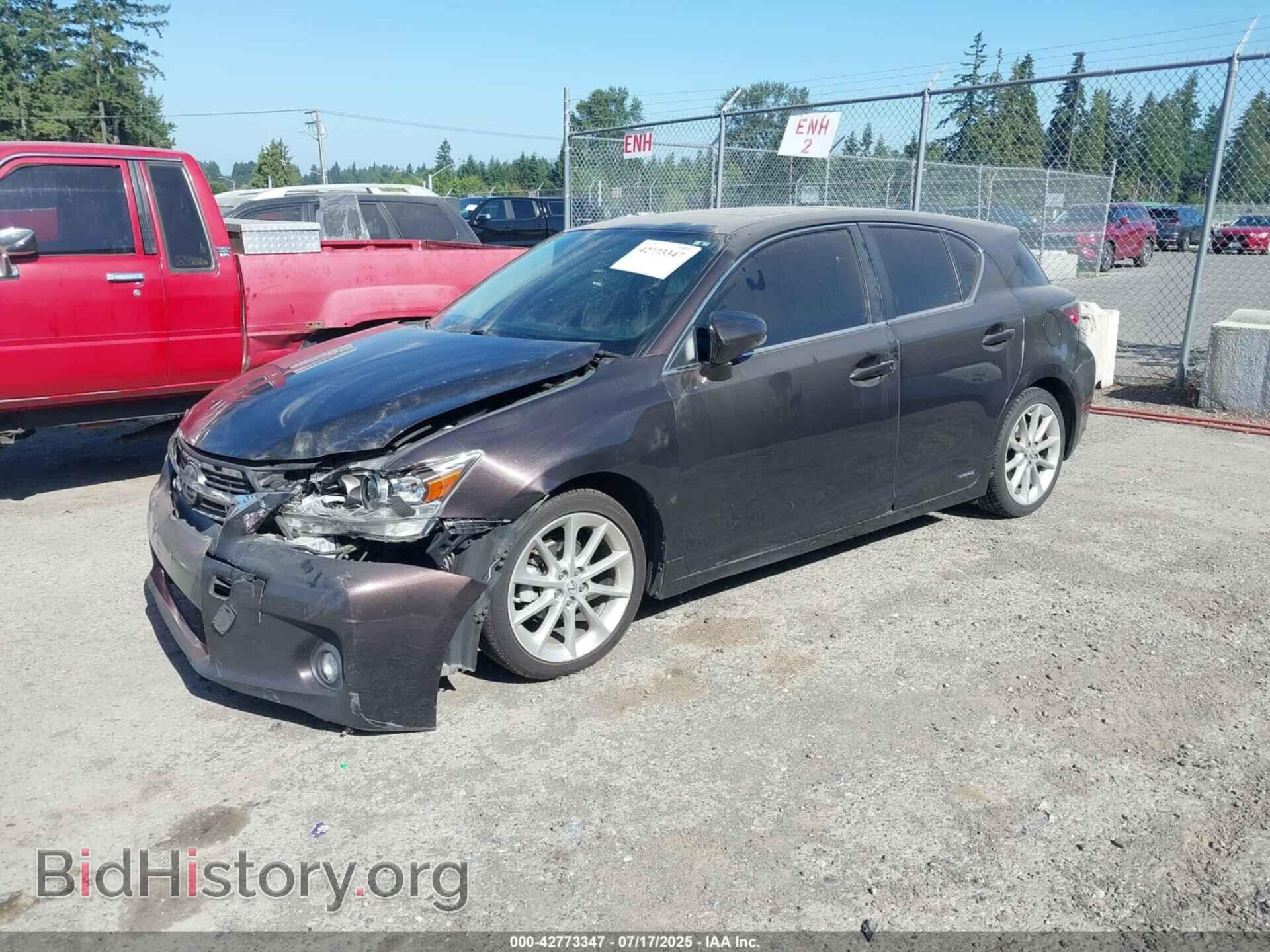 2012 LEXUS CT 200H - VIN: JTHKD5BH5C2107159 - Фото 2