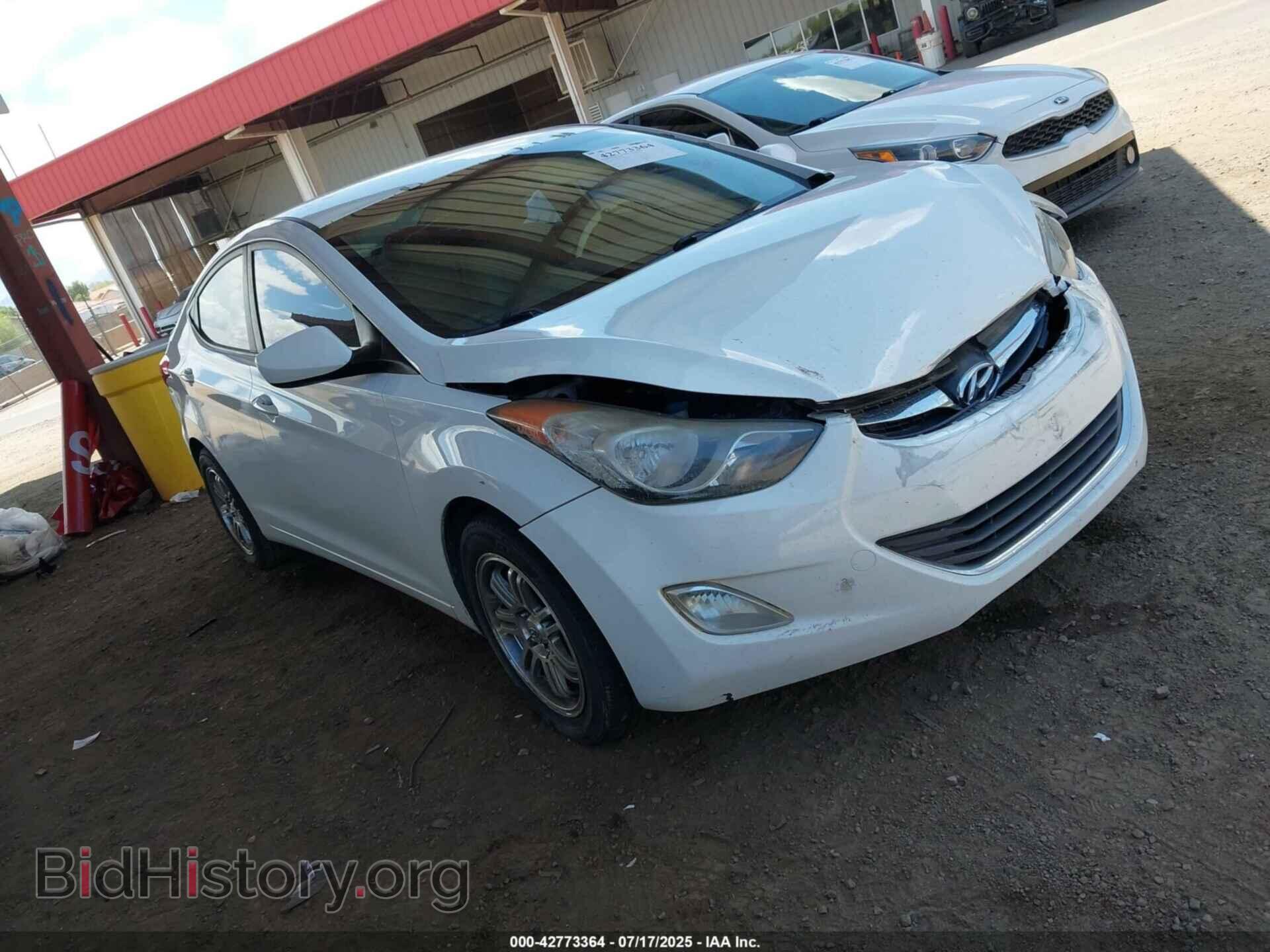Photo 5NPDH4AEXCH147865 - HYUNDAI ELANTRA 2012