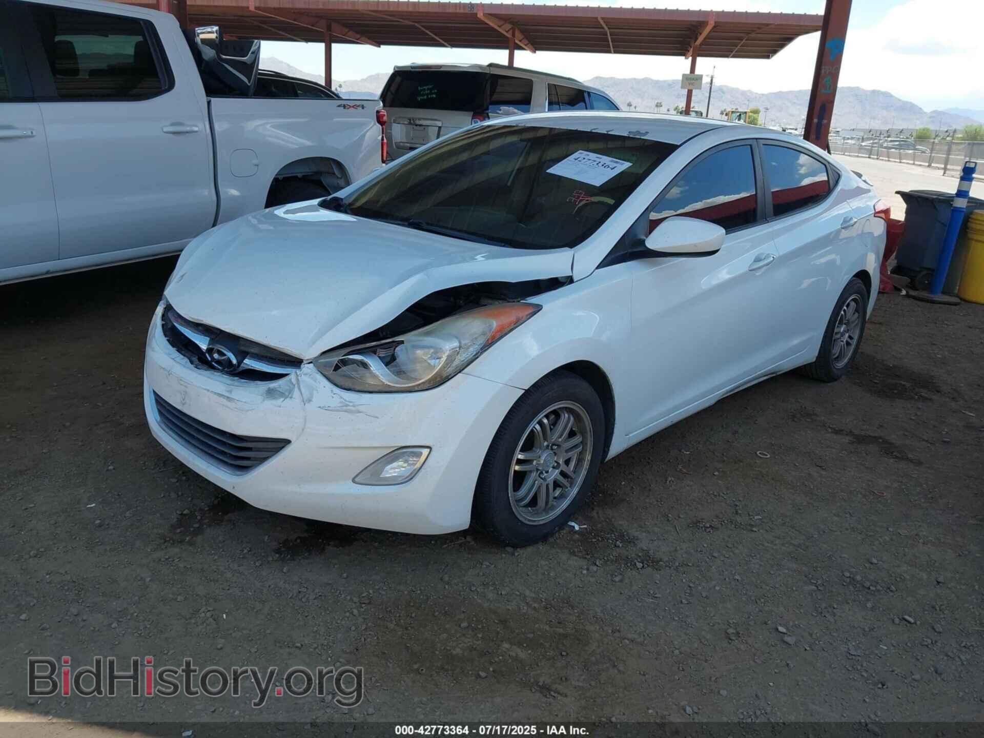 2012 HYUNDAI ELANTRA - VIN: 5NPDH4AEXCH147865 - Фото 2