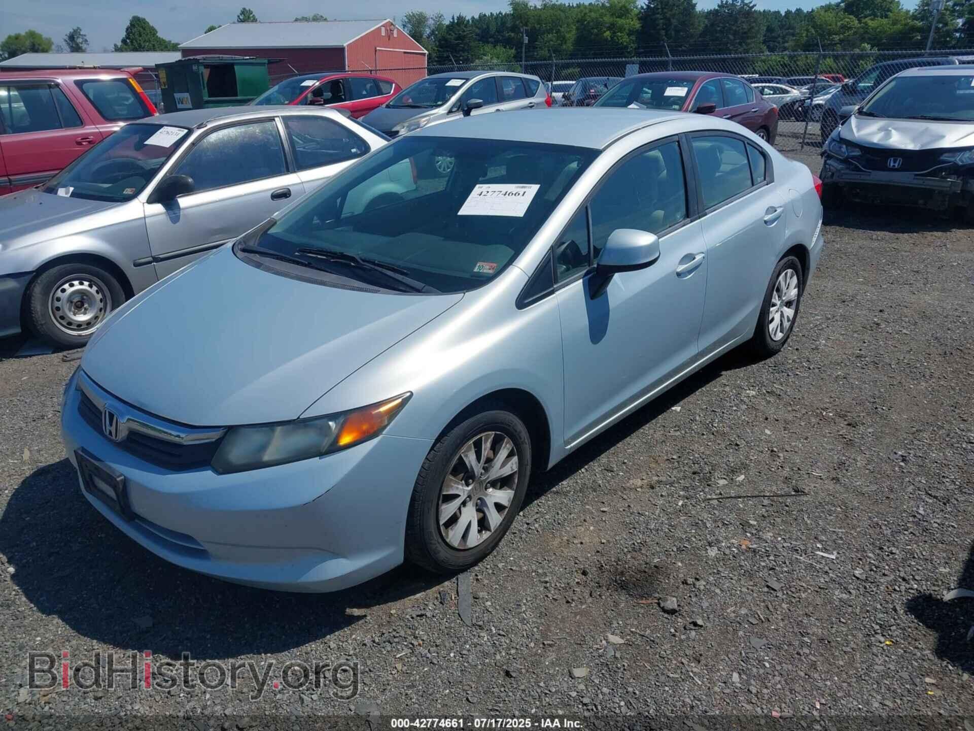 2012 HONDA CIVIC - VIN: 2HGFB2F5XCH535163 - Фото 2