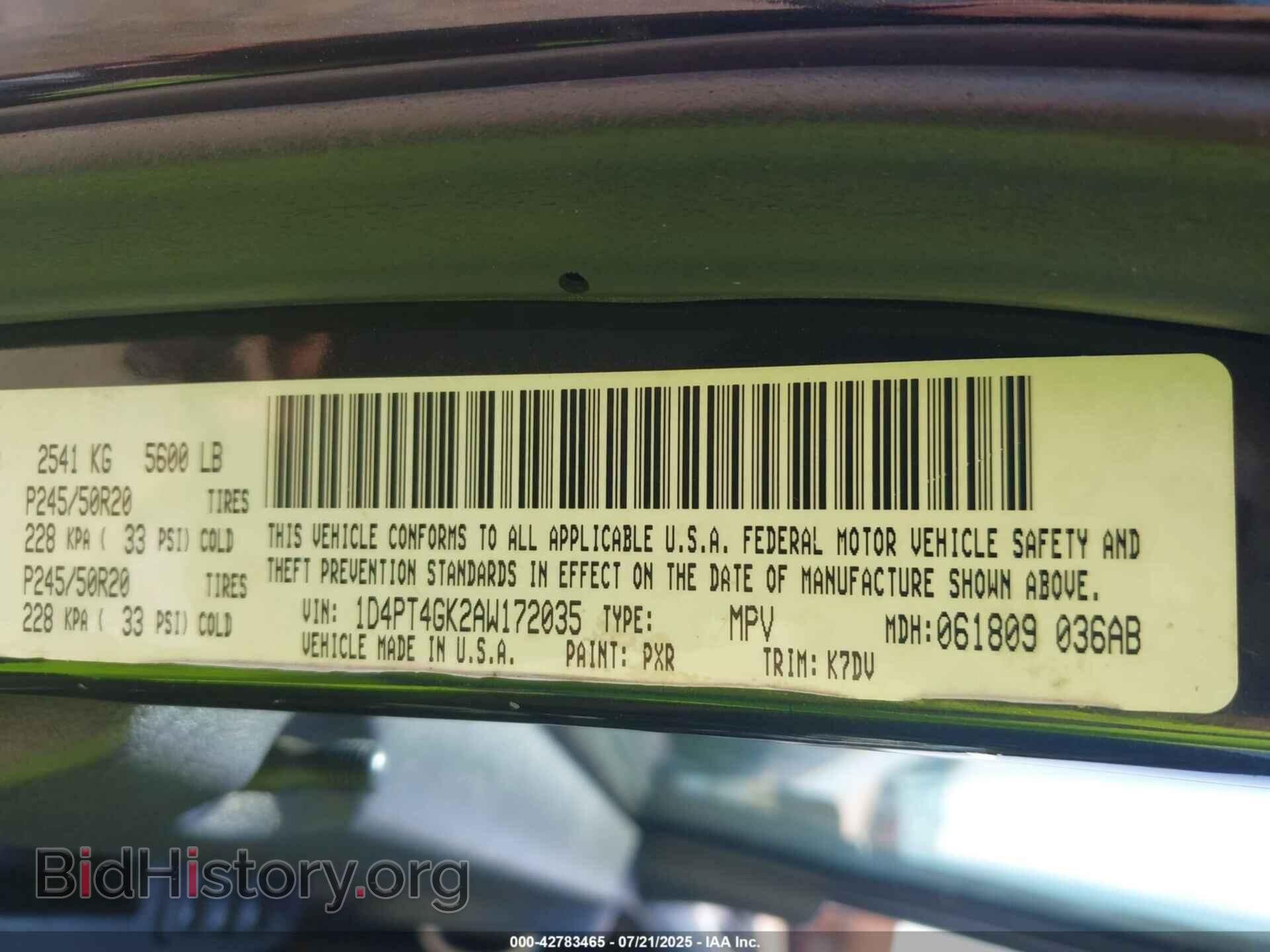 2010 DODGE NITRO - VIN: 1D4PT4GK2AW172035 - Фото 9