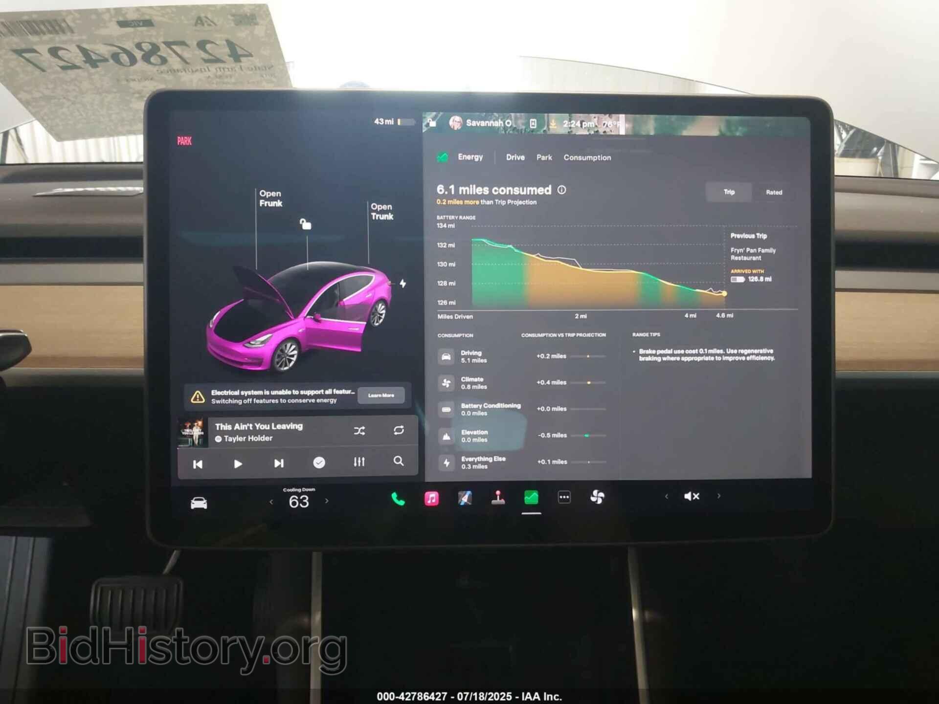 2018 TESLA MODEL 3 - VIN: 5YJ3E1EB0JF069157 - Фото 19