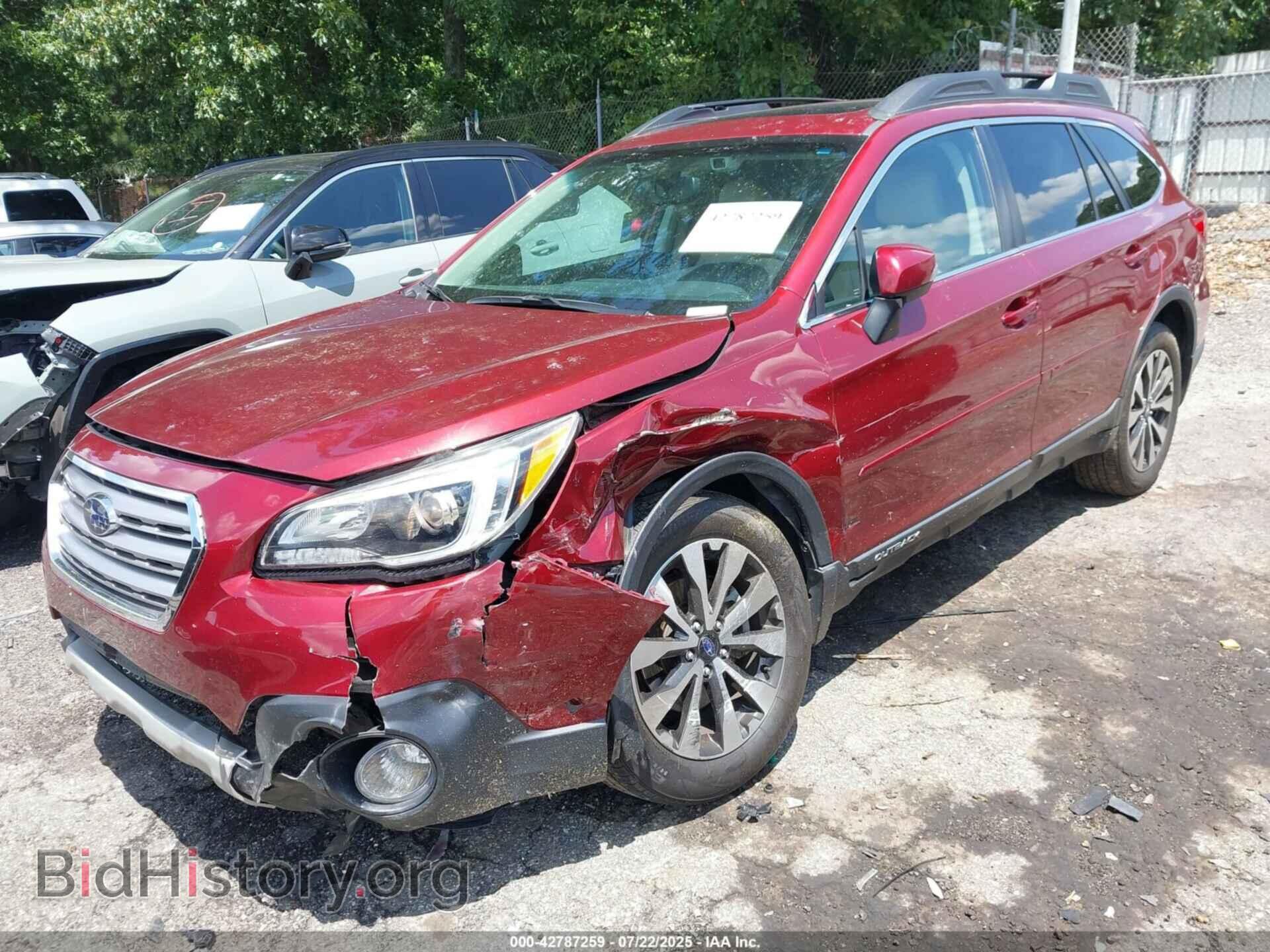 2015 SUBARU OUTBACK - VIN: 4S4BSBNC8F3345183 - Фото 2