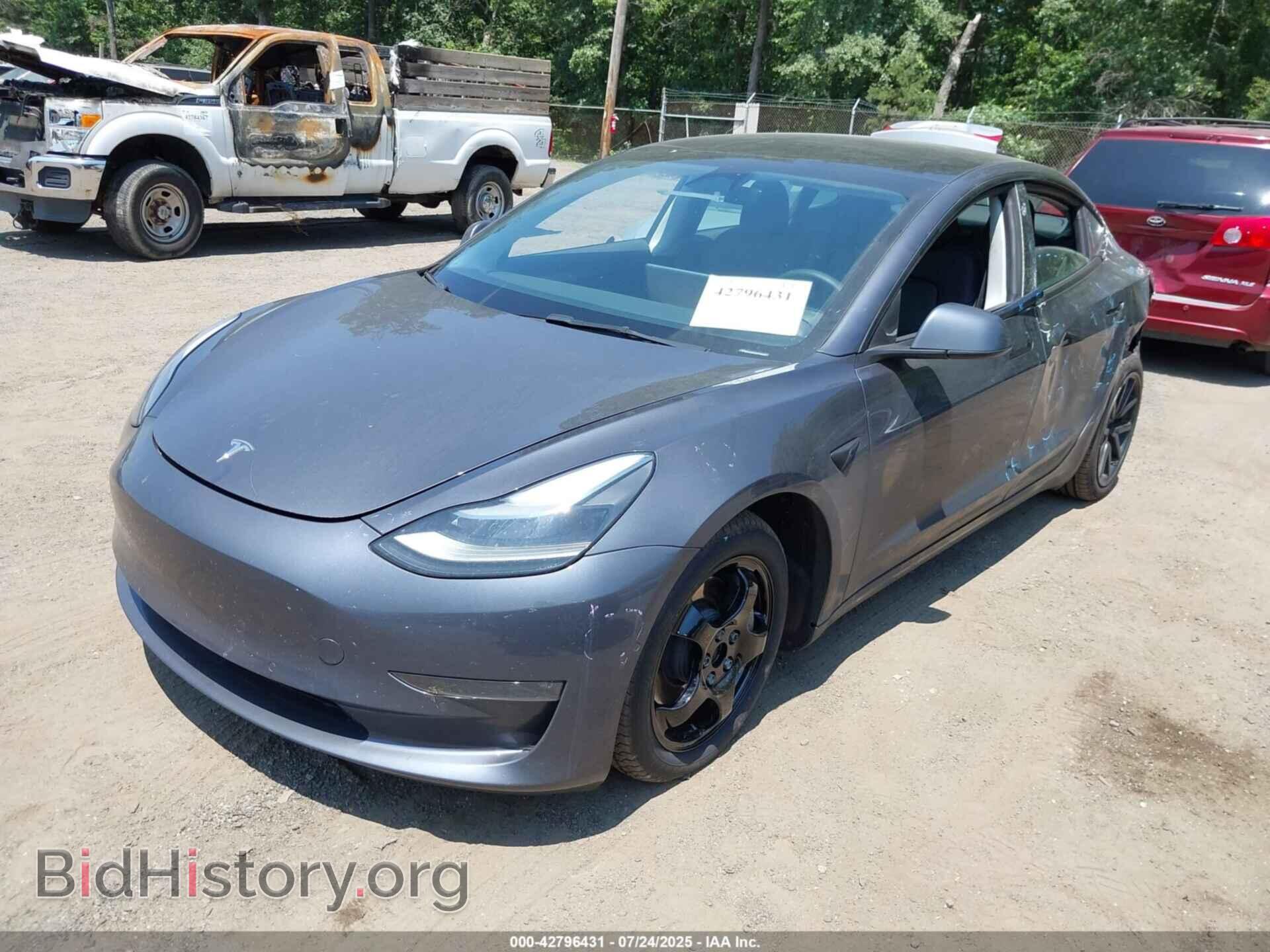 2022 TESLA MODEL 3 - VIN: 5YJ3E1EB8NF184207 - Фото 2