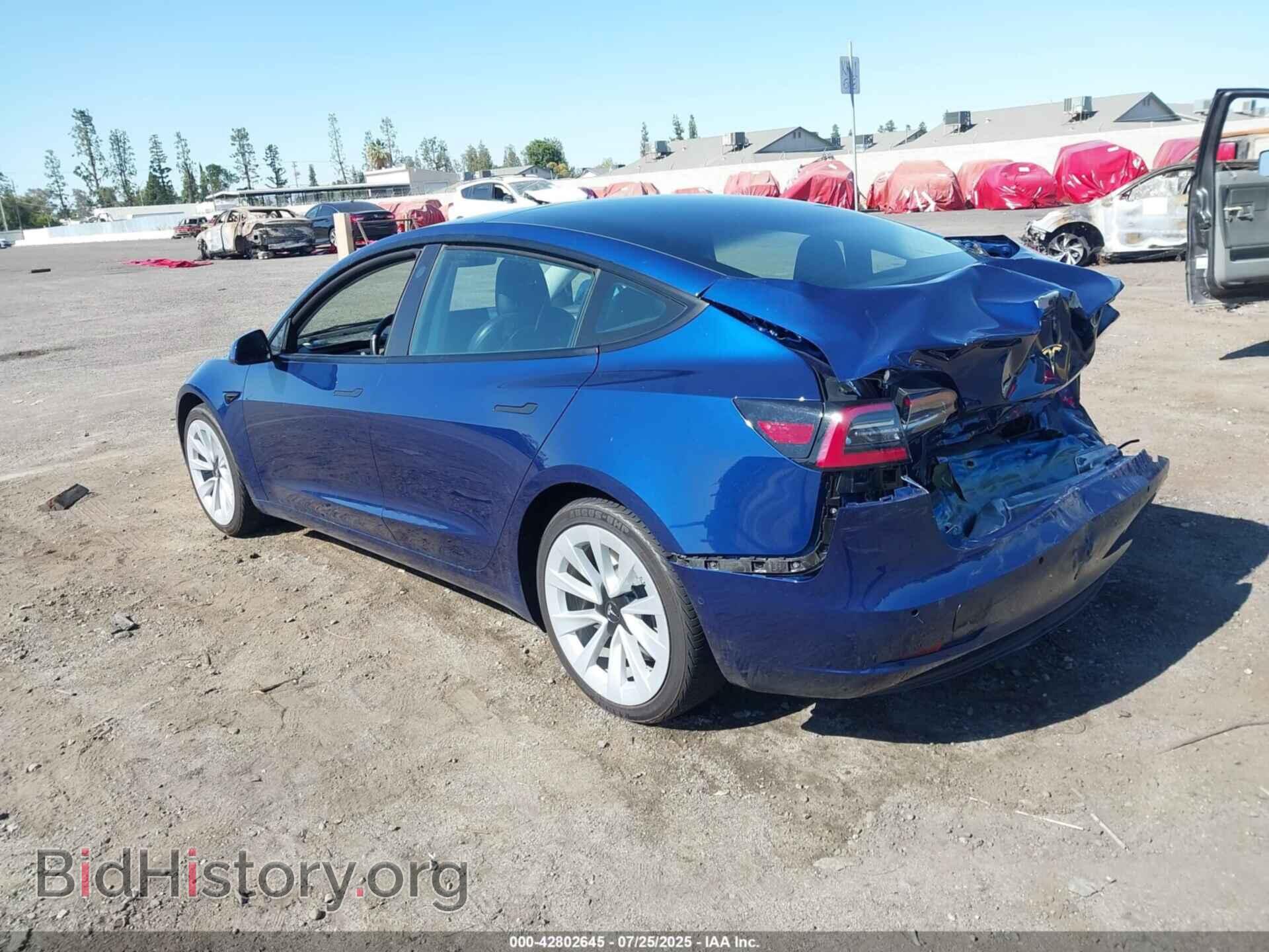 2022 TESLA MODEL 3 - VIN: 5YJ3E1EBXNF187545 - Фото 3