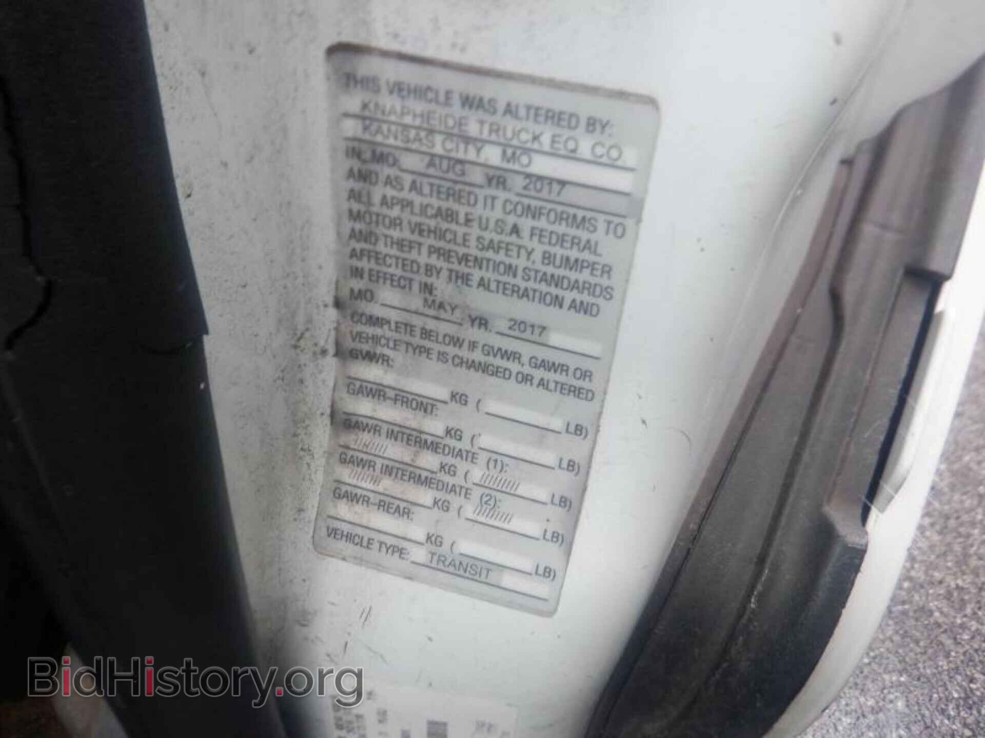 2017 FORD TRANSIT - VIN: 1FTYR1YM8HKB19243 - Фото 2
