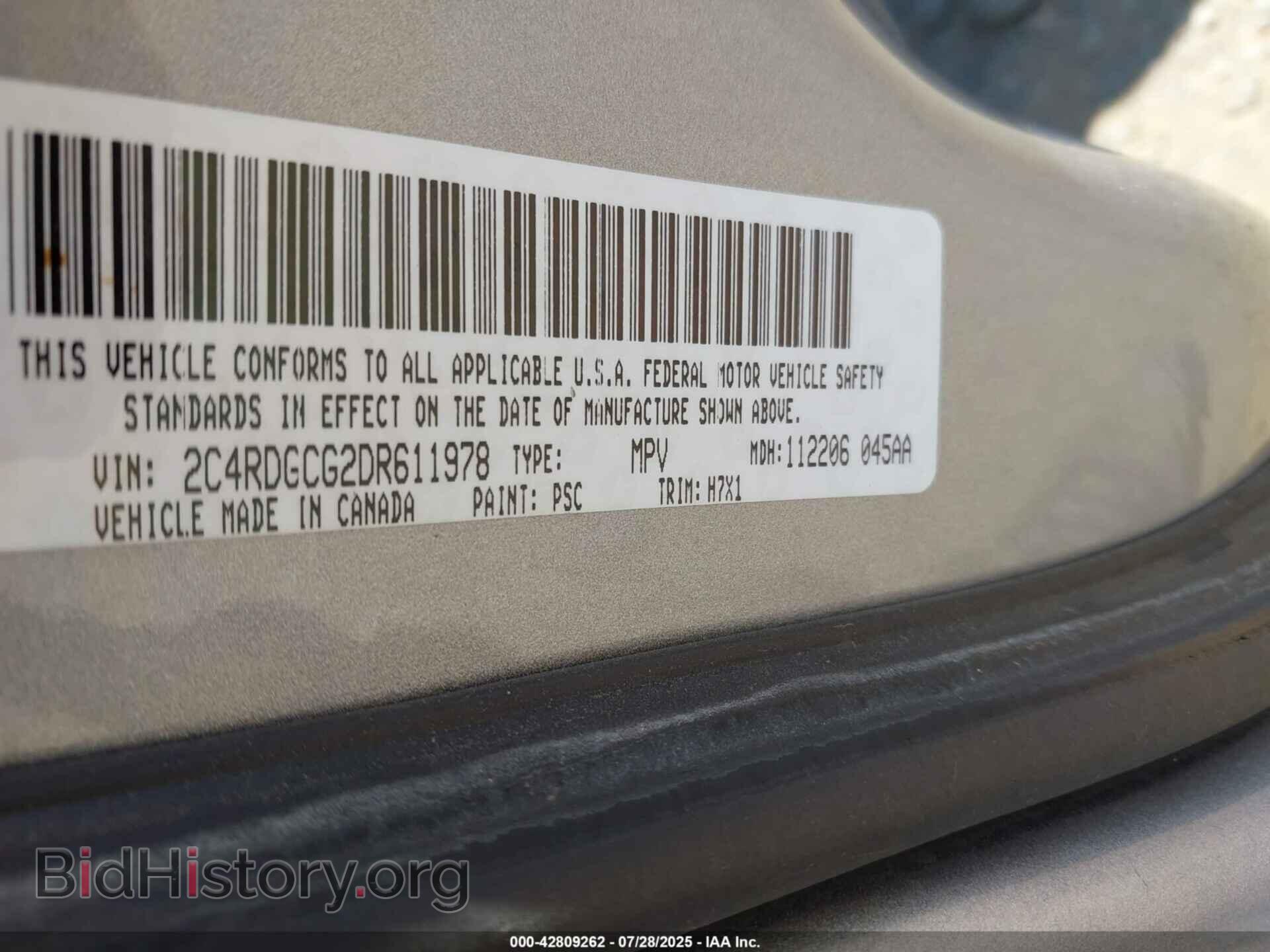 2013 DODGE GRAND CARAVAN - VIN: 2C4RDGCG2DR611978 - Фото 9