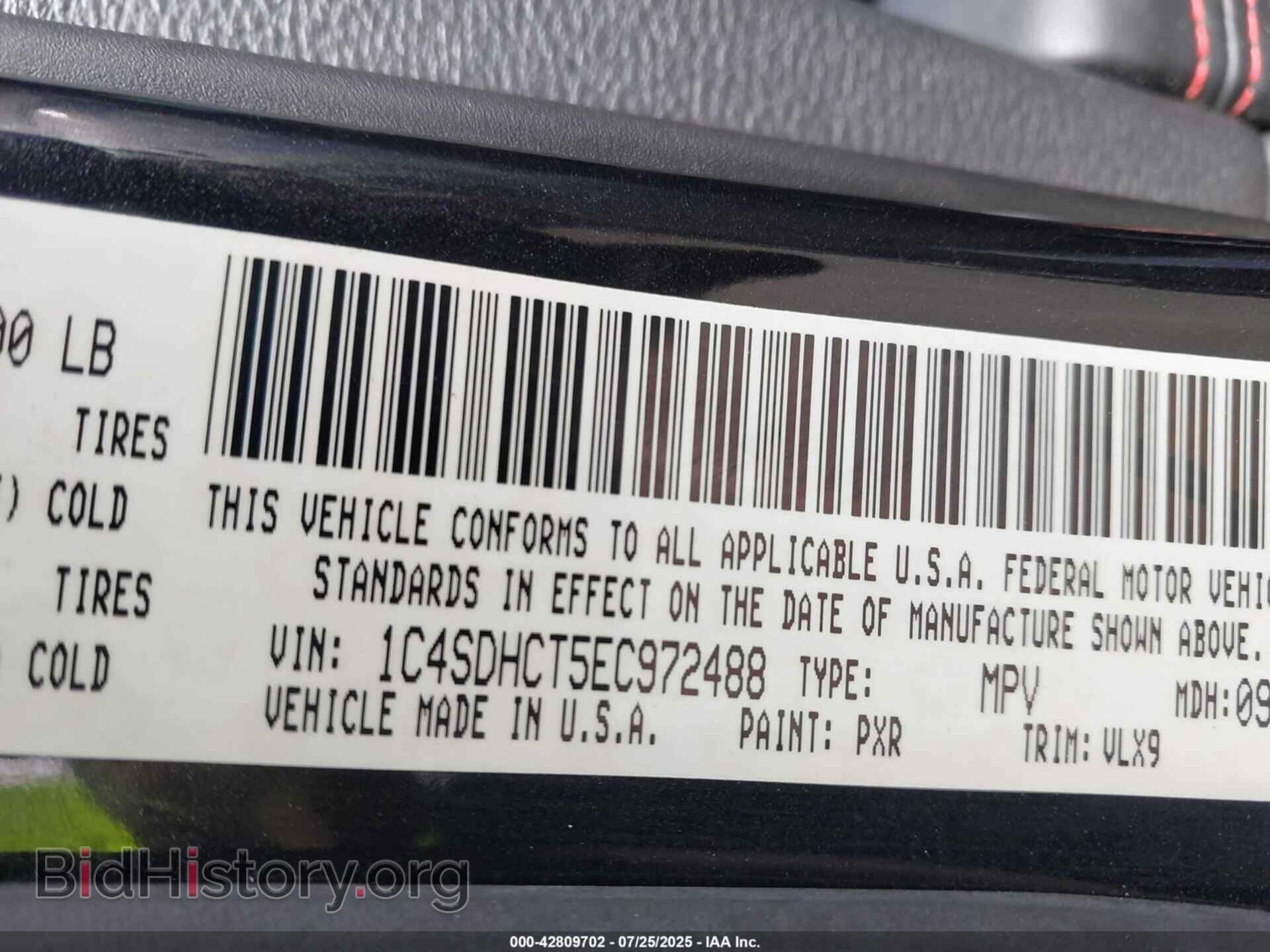 2014 DODGE DURANGO - VIN: 1C4SDHCT5EC972488 - Photo 9