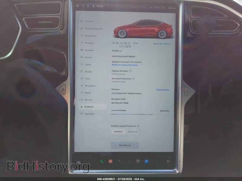 2016 Tesla MODEL S (VIN 5YJSA1E26GF156836) — фото 7 из 19