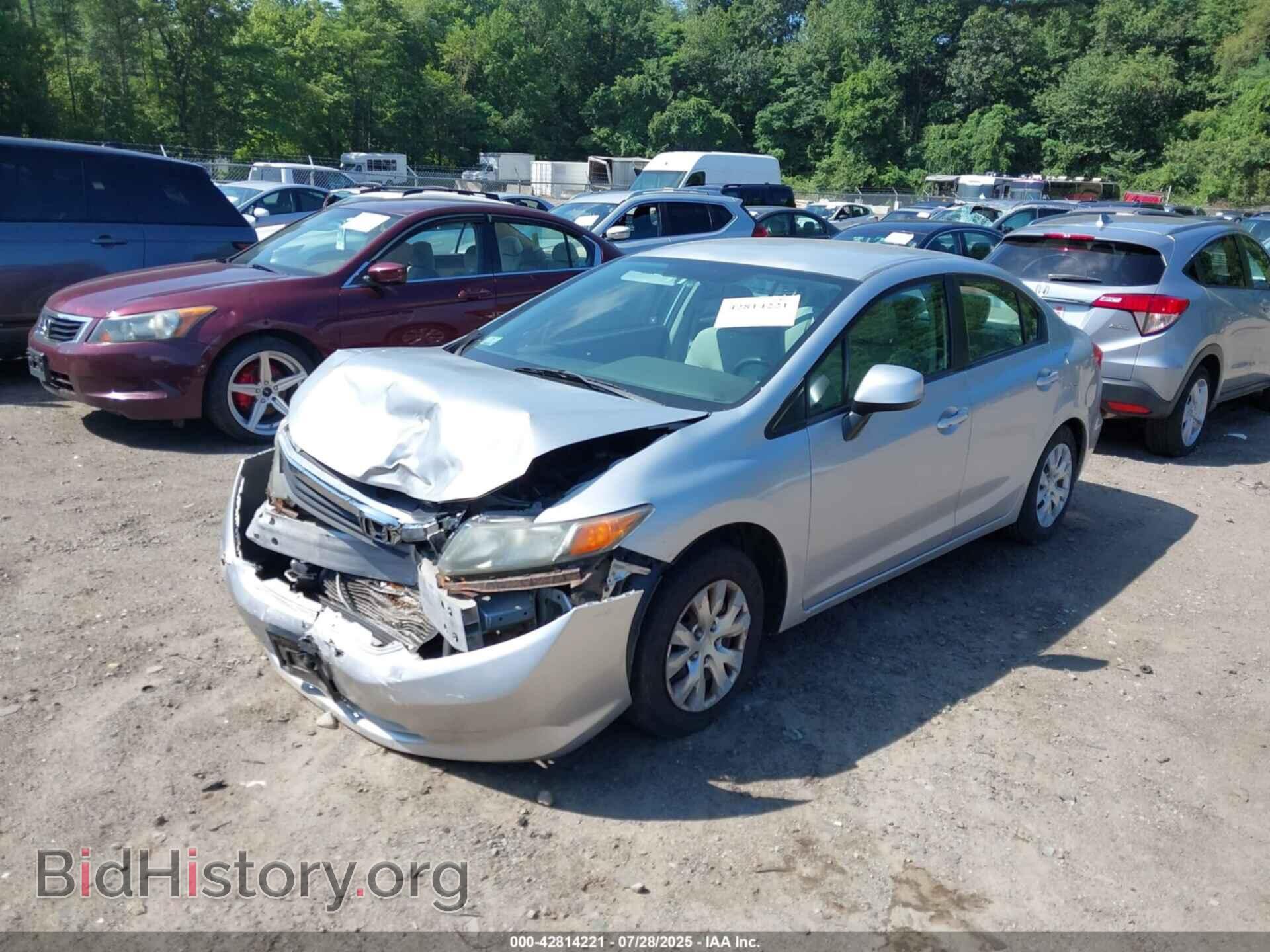 2012 HONDA CIVIC - VIN: 2HGFB2F50CH334095 - Фото 2