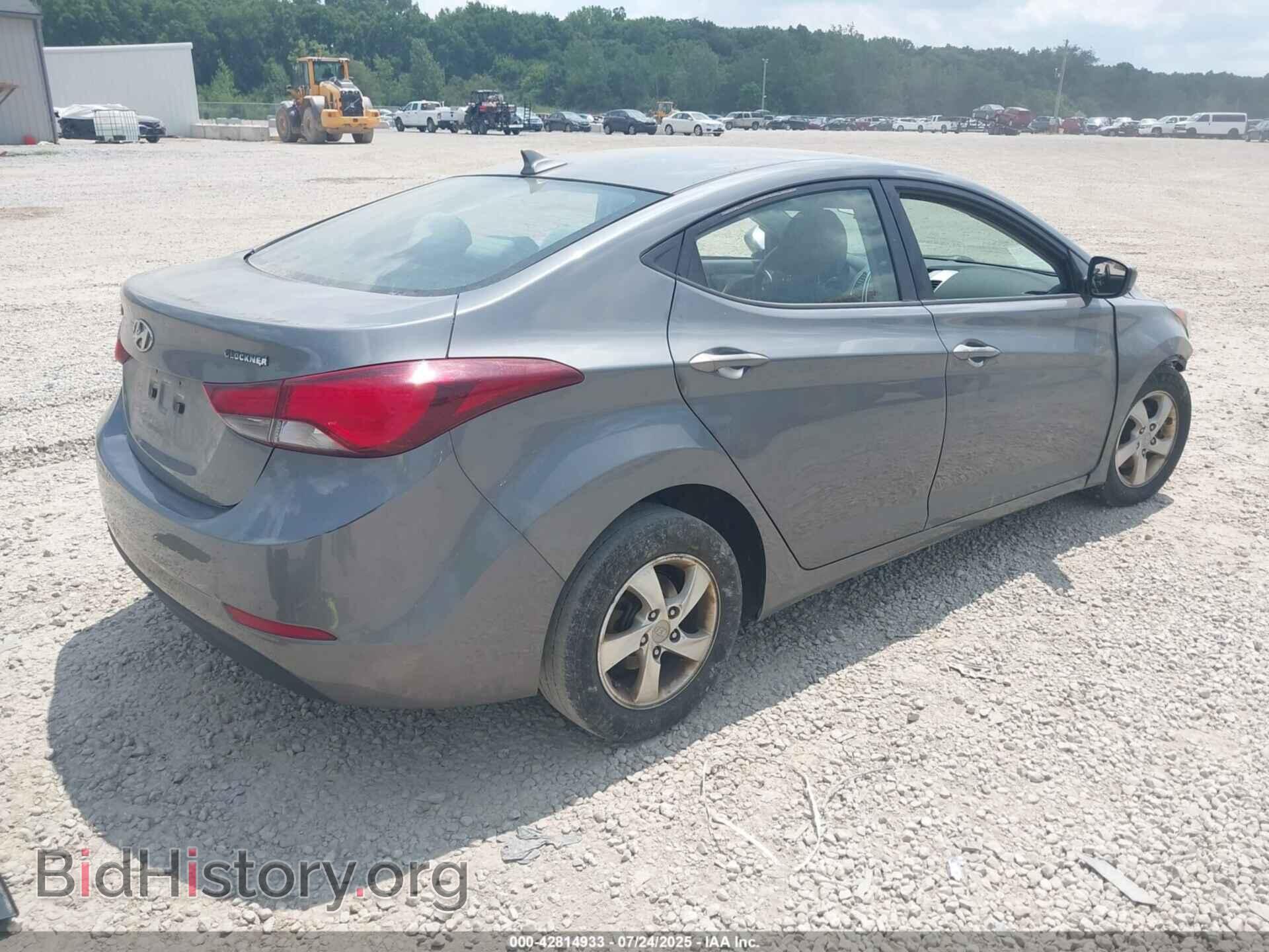 2014 HYUNDAI ELANTRA - VIN: 5NPDH4AEXEH516596 - Фото 4