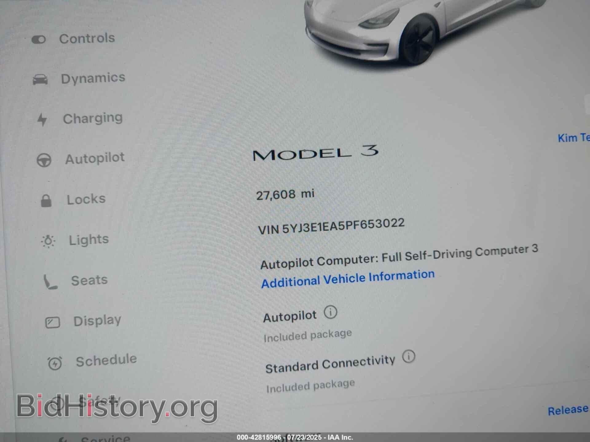 2023 TESLA MODEL 3 - VIN: 5YJ3E1EA5PF653022 - Фото 14