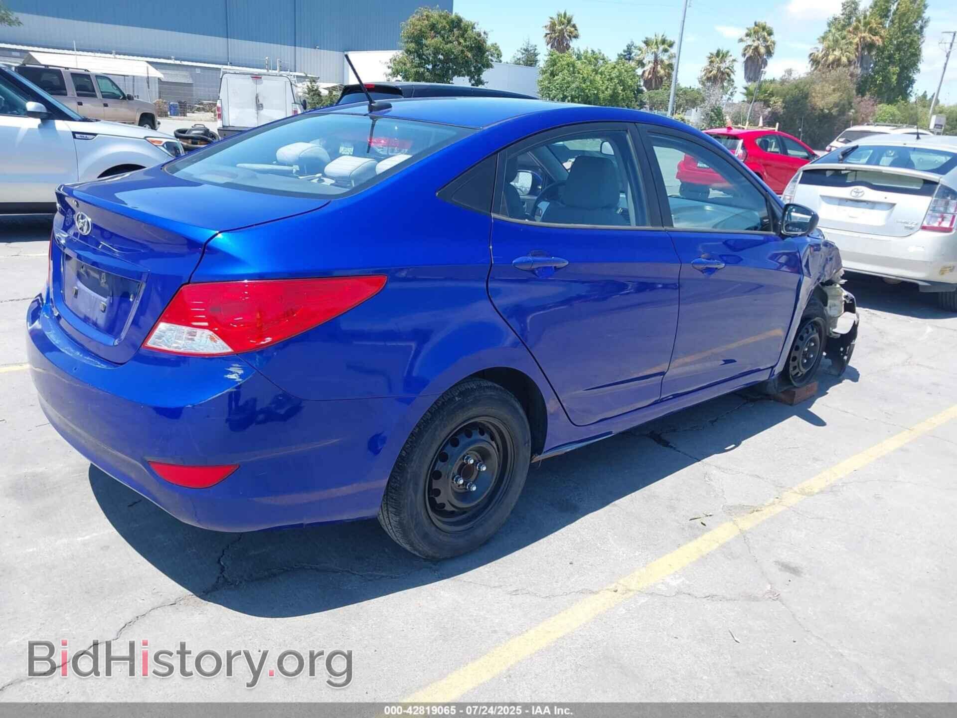 2013 HYUNDAI ACCENT - VIN: KMHCT4AE2DU357972 - Фото 4