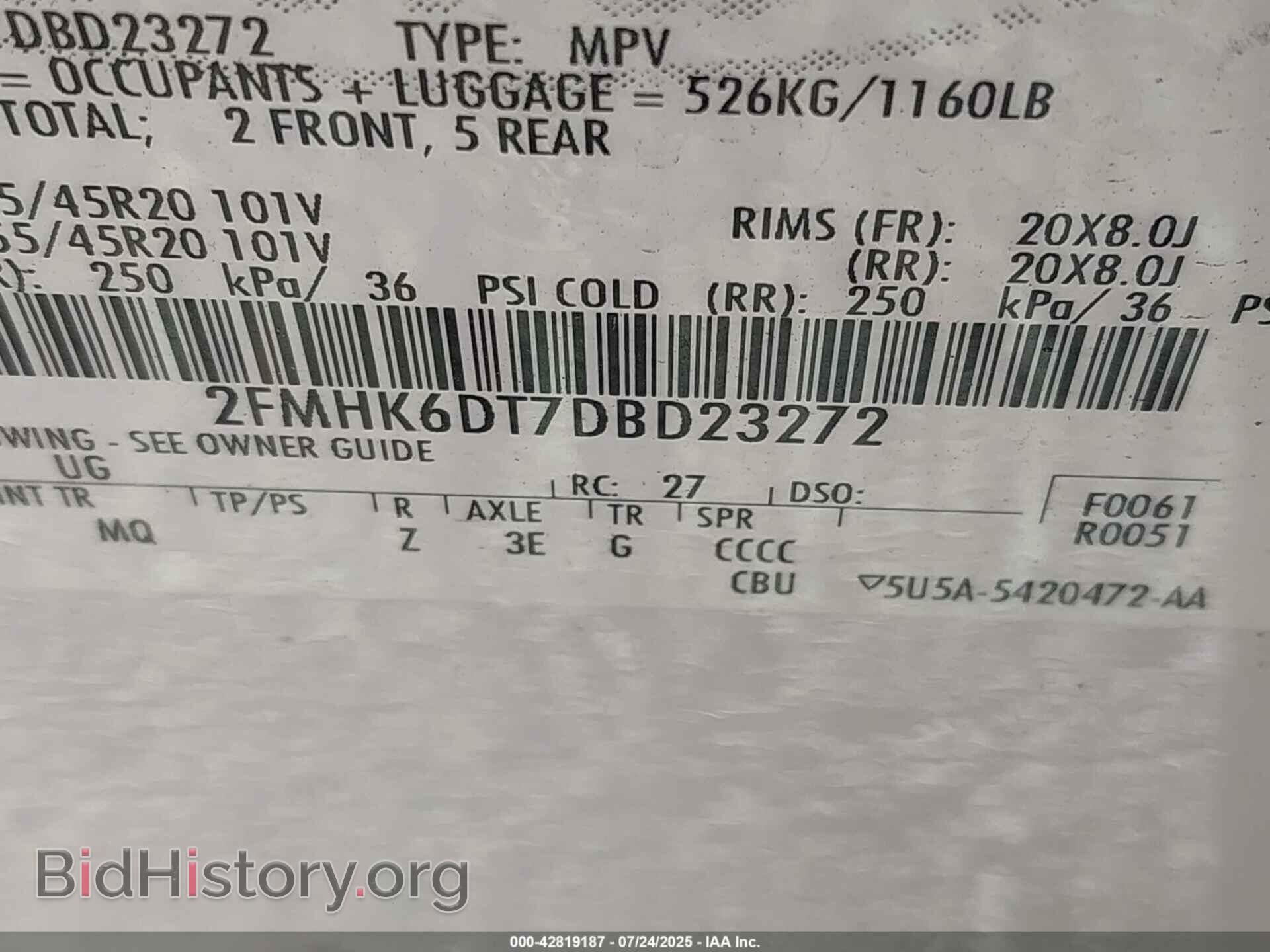 2013 FORD FLEX - VIN: 2FMHK6DT7DBD23272 - Фото 9