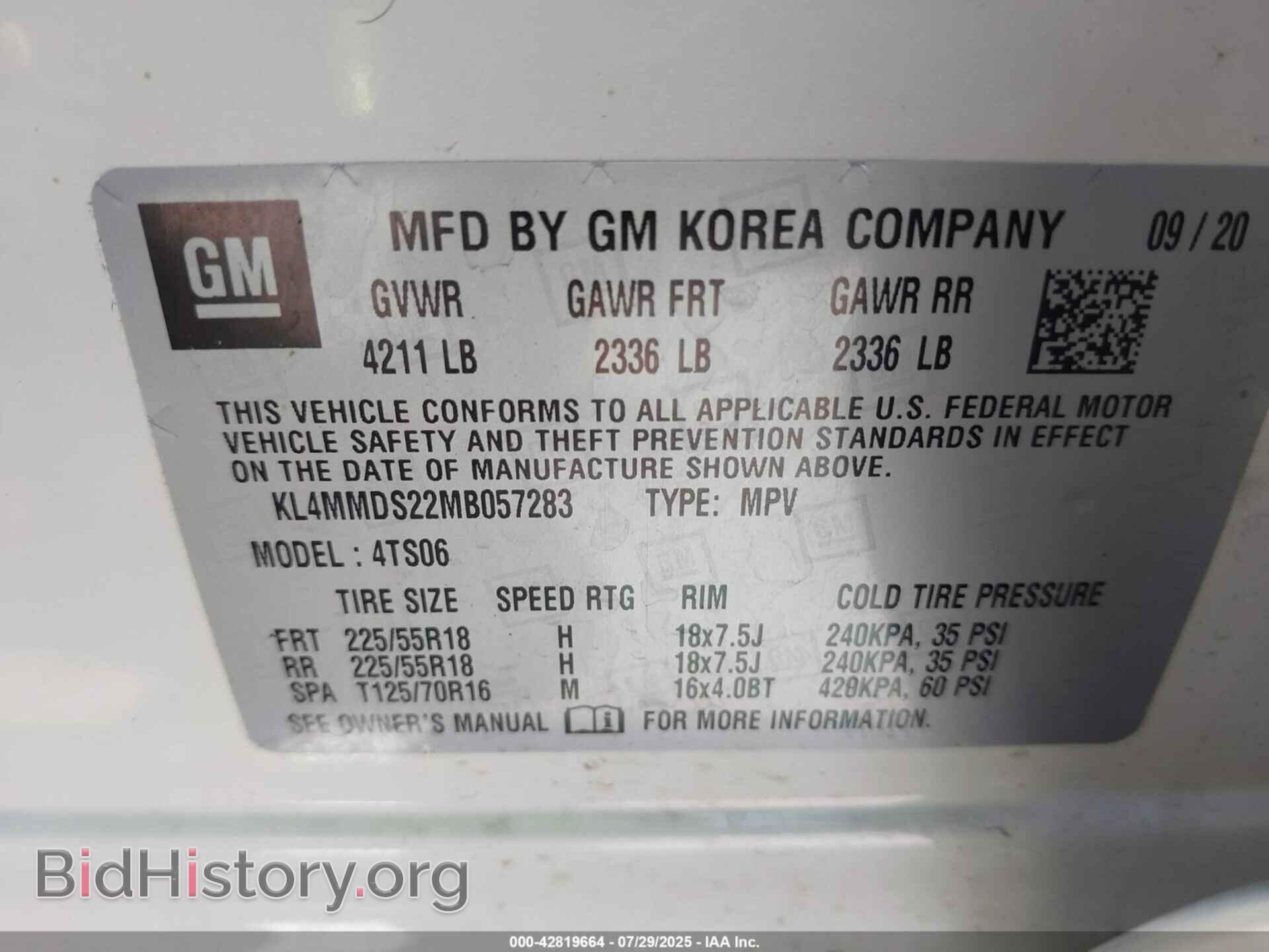 2021 BUICK ENCORE GX - VIN: KL4MMDS22MB057283 - Фото 9