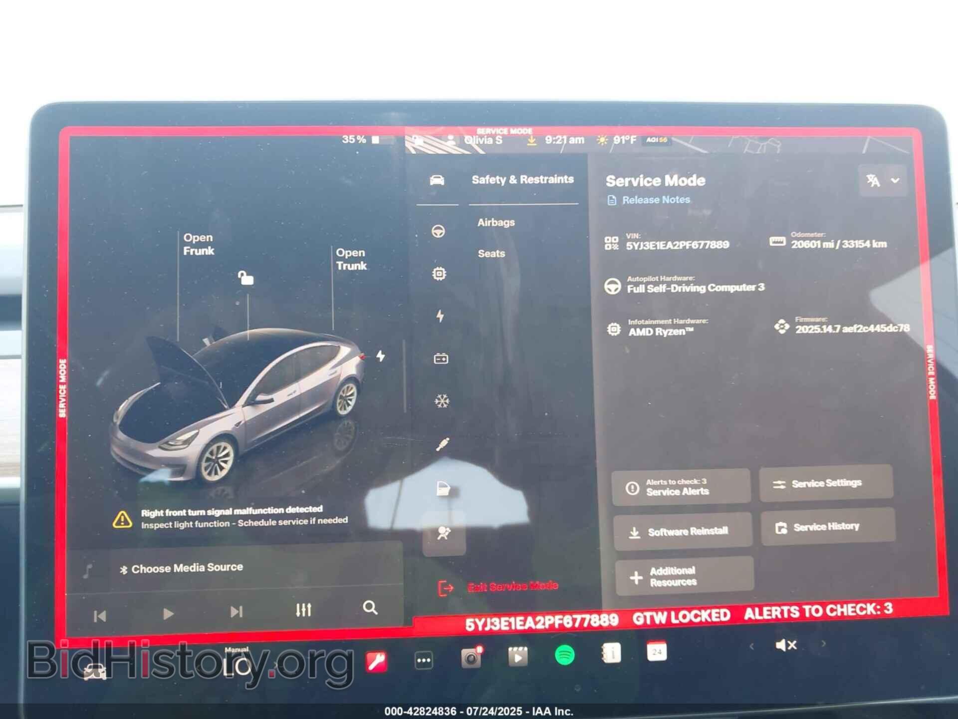2023 TESLA MODEL 3 - VIN: 5YJ3E1EA2PF677889 - Фото 18