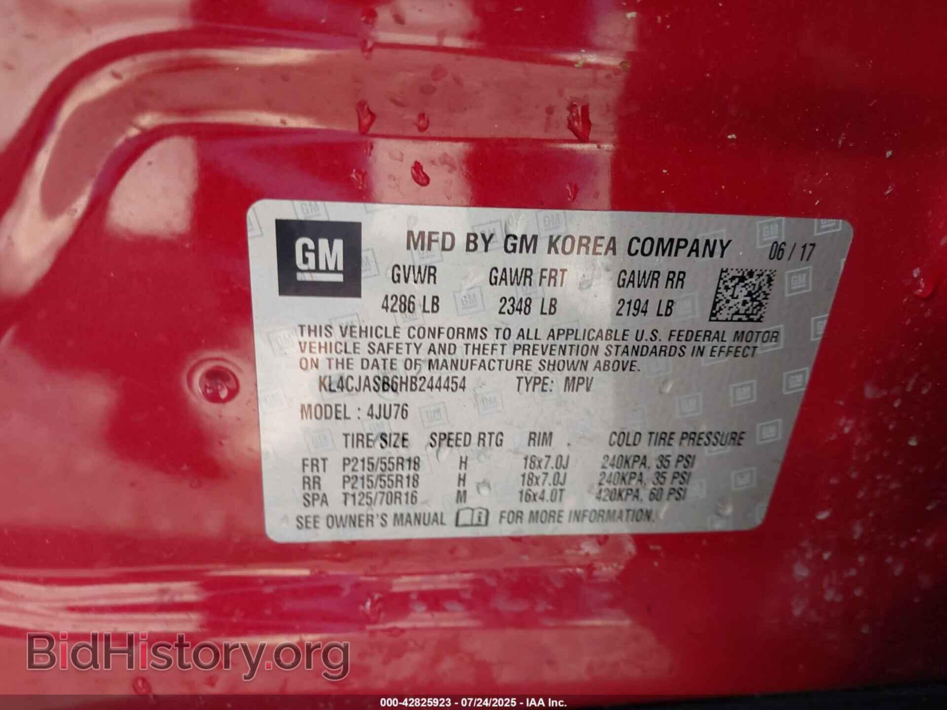 2017 BUICK ENCORE - VIN: KL4CJASB6HB244454 - Photo 9