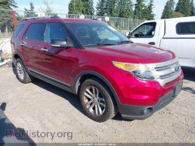 2014 Ford EXPLORER XLT, burgundy — VIN 1FM5K8D81EGA44310, IAAI