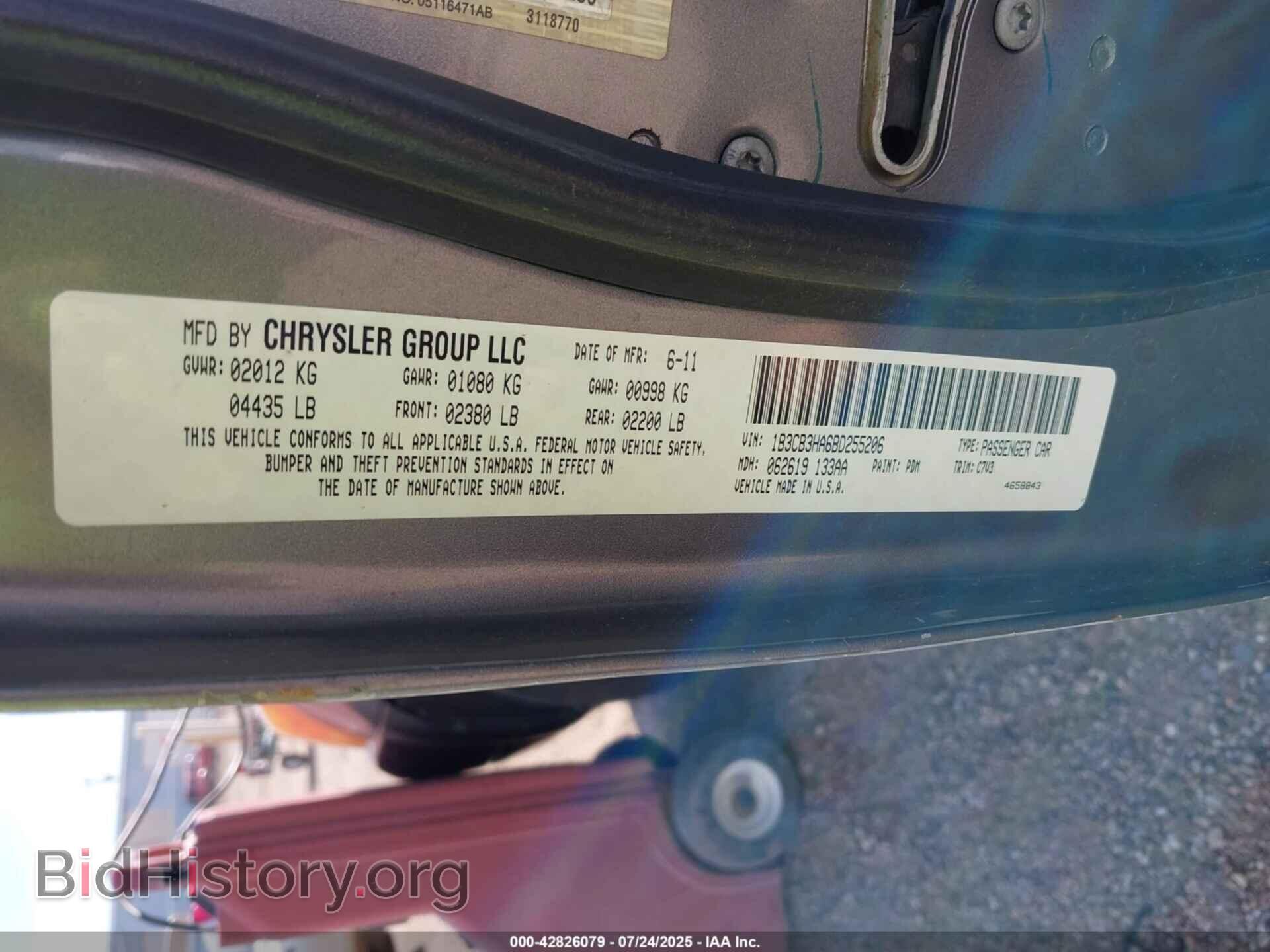 2011 DODGE CALIBER - VIN: 1B3CB3HA6BD255206 - Photo 9