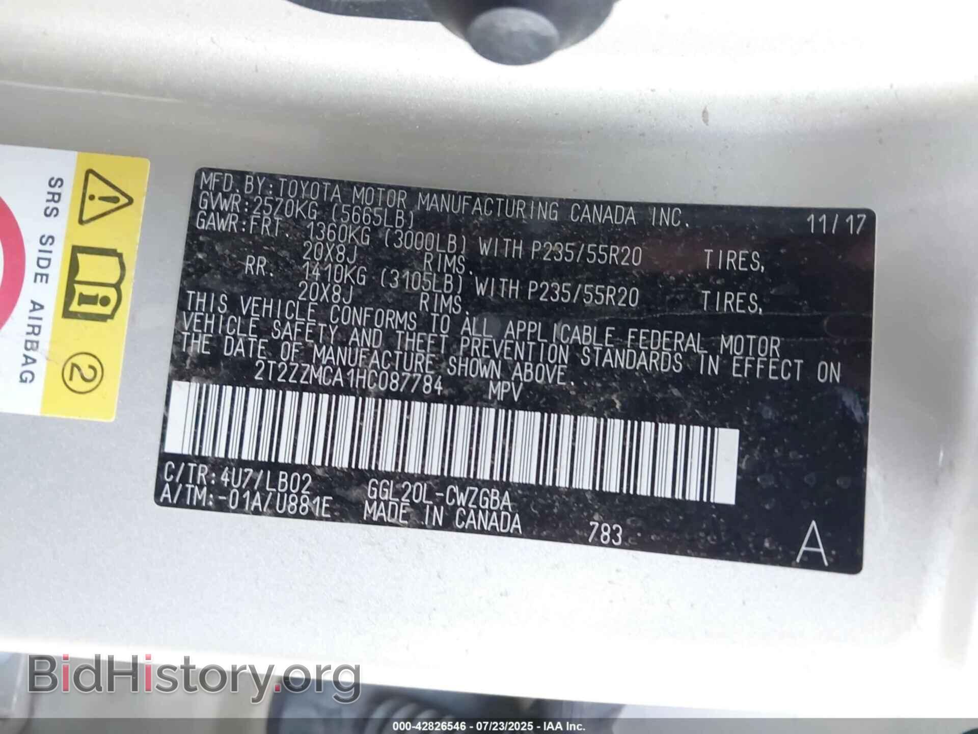 2017 LEXUS RX 350 - VIN: 2T2ZZMCA1HC087784 - Photo 9