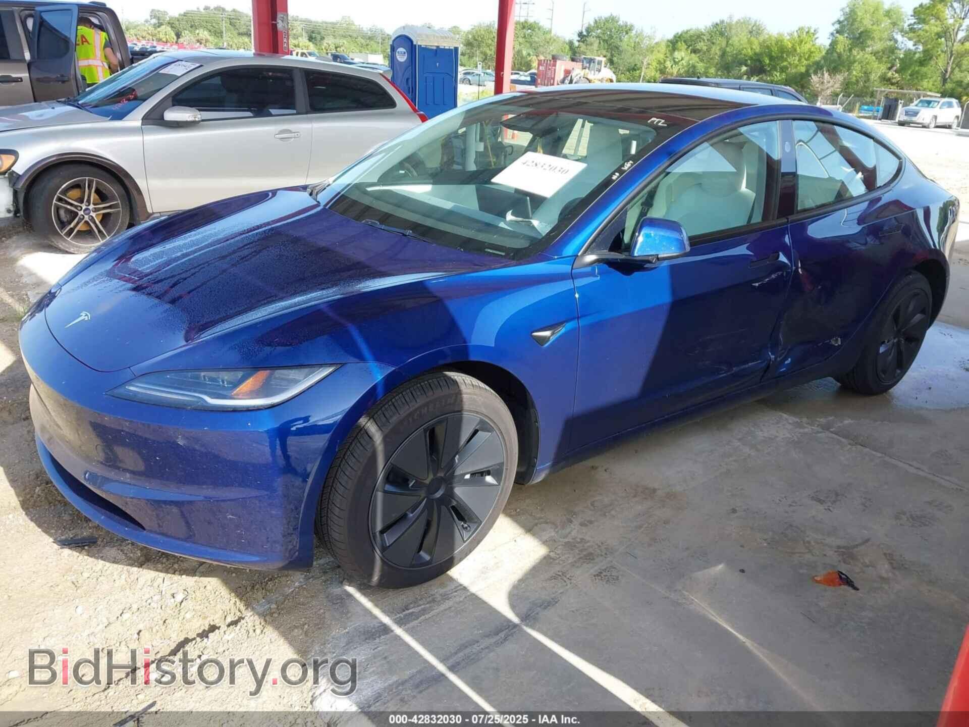 2025 TESLA MODEL 3 - VIN: 5YJ3E1EA3SF942487 - Фото 2