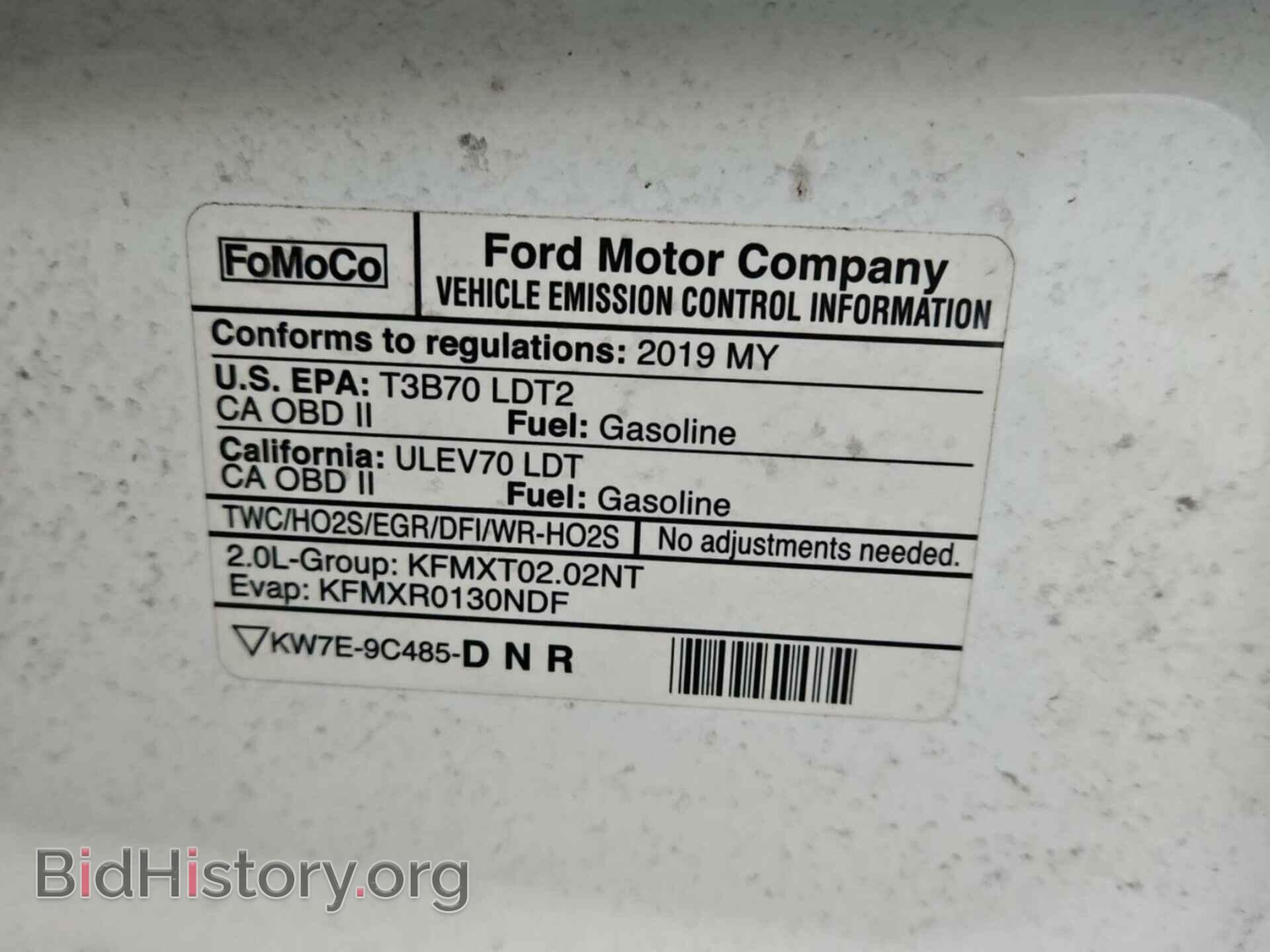 2019 FORD TRANSIT CONNECT - VIN: NM0LS7E27K1393726 - Фото 20