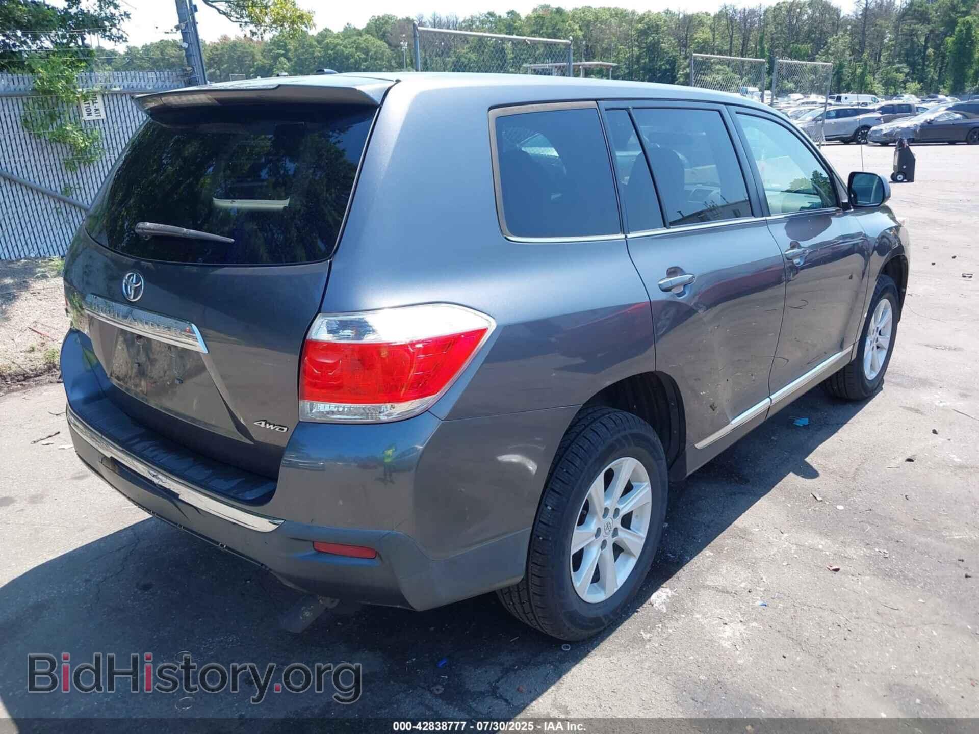 2012 TOYOTA HIGHLANDER - VIN: 5TDBK3EH6CS101046 - Фото 4