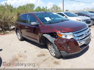 2012 Ford EDGE SE, темно-бордовый — VIN 2FMDK3GC0CBA68956, IAAI