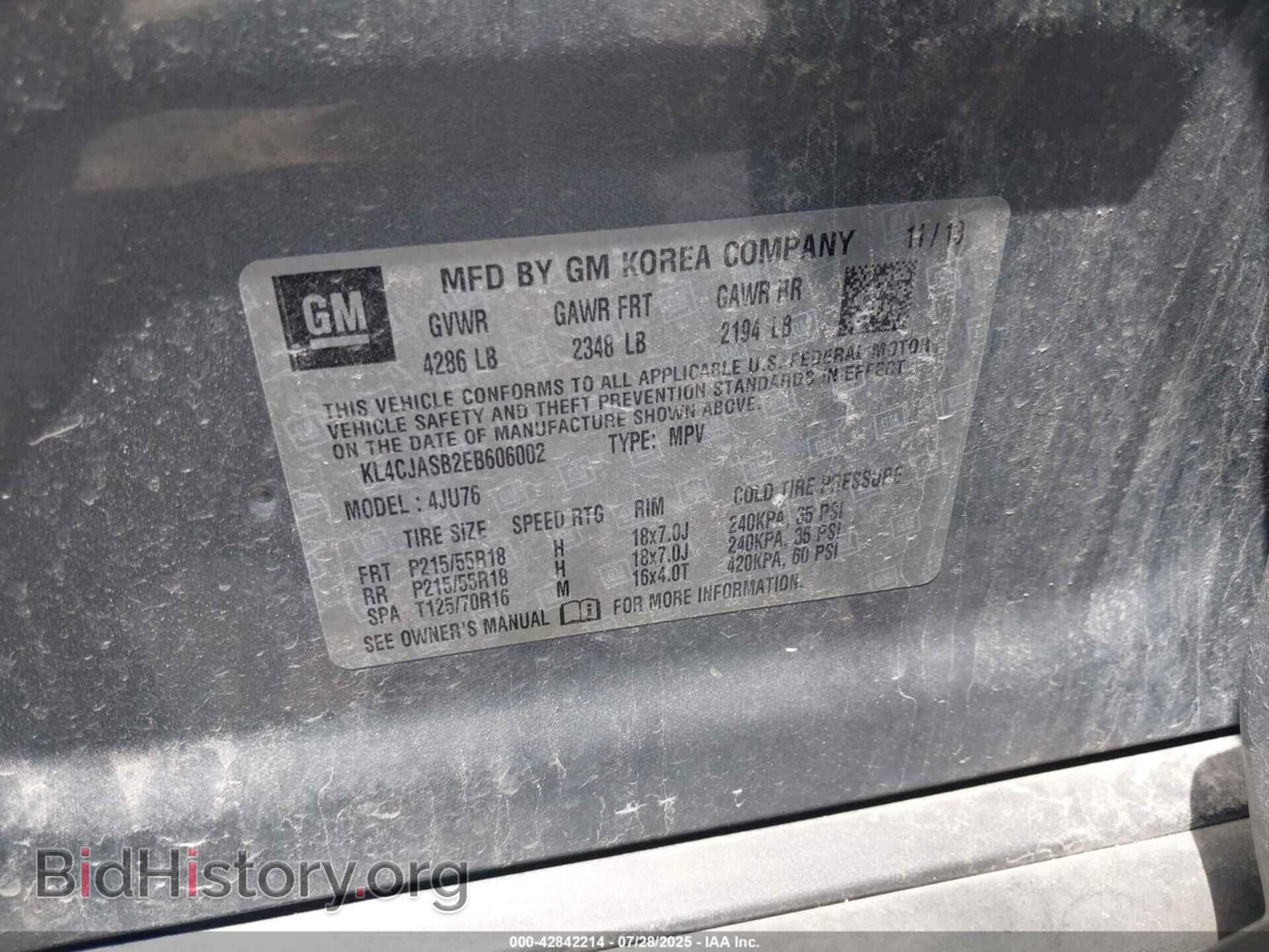 2014 BUICK ENCORE - VIN: KL4CJASB2EB606002 - Photo 9