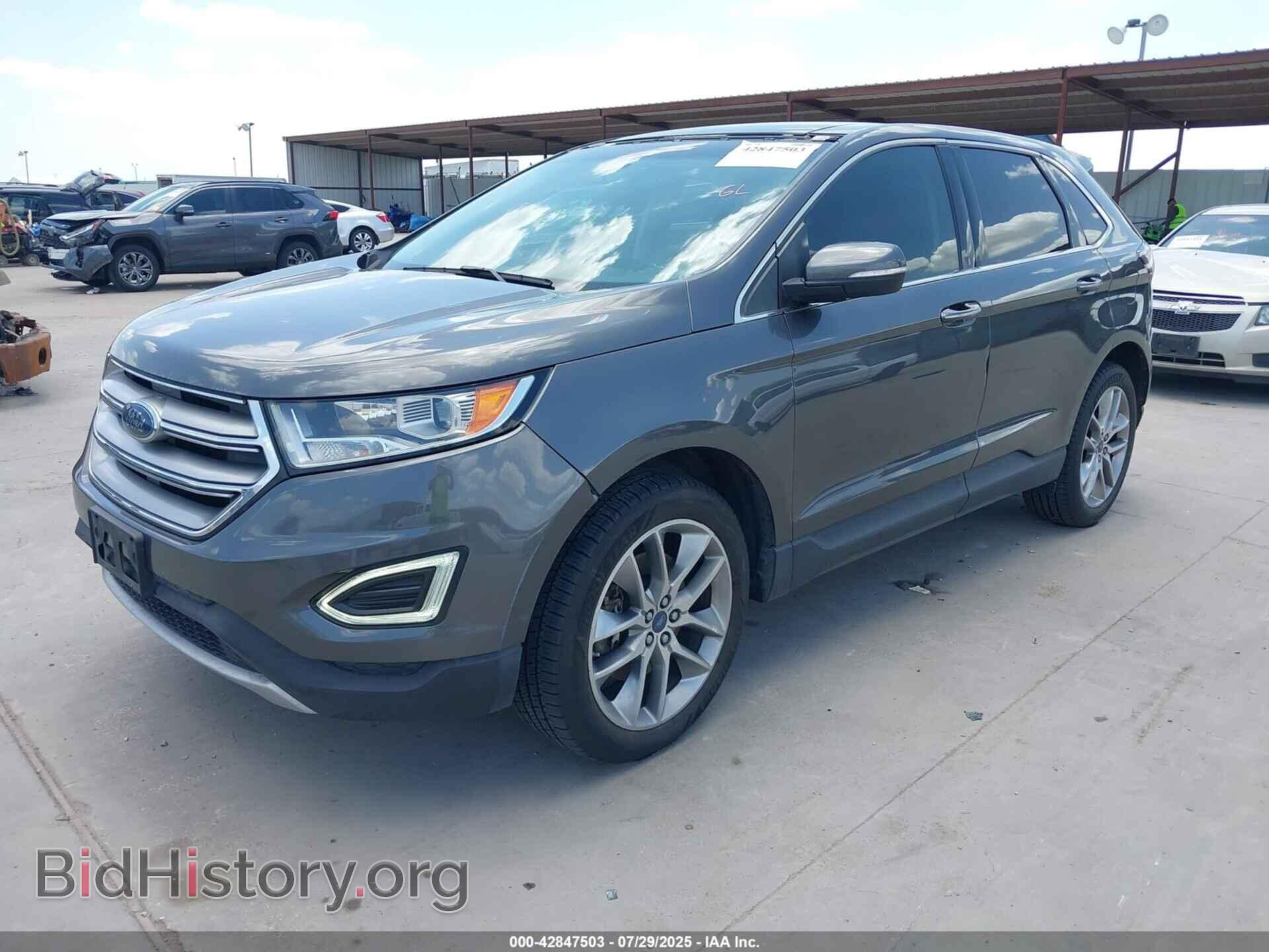 2015 FORD EDGE - VIN: 2FMTK3K89FBC11356 - Фото 2