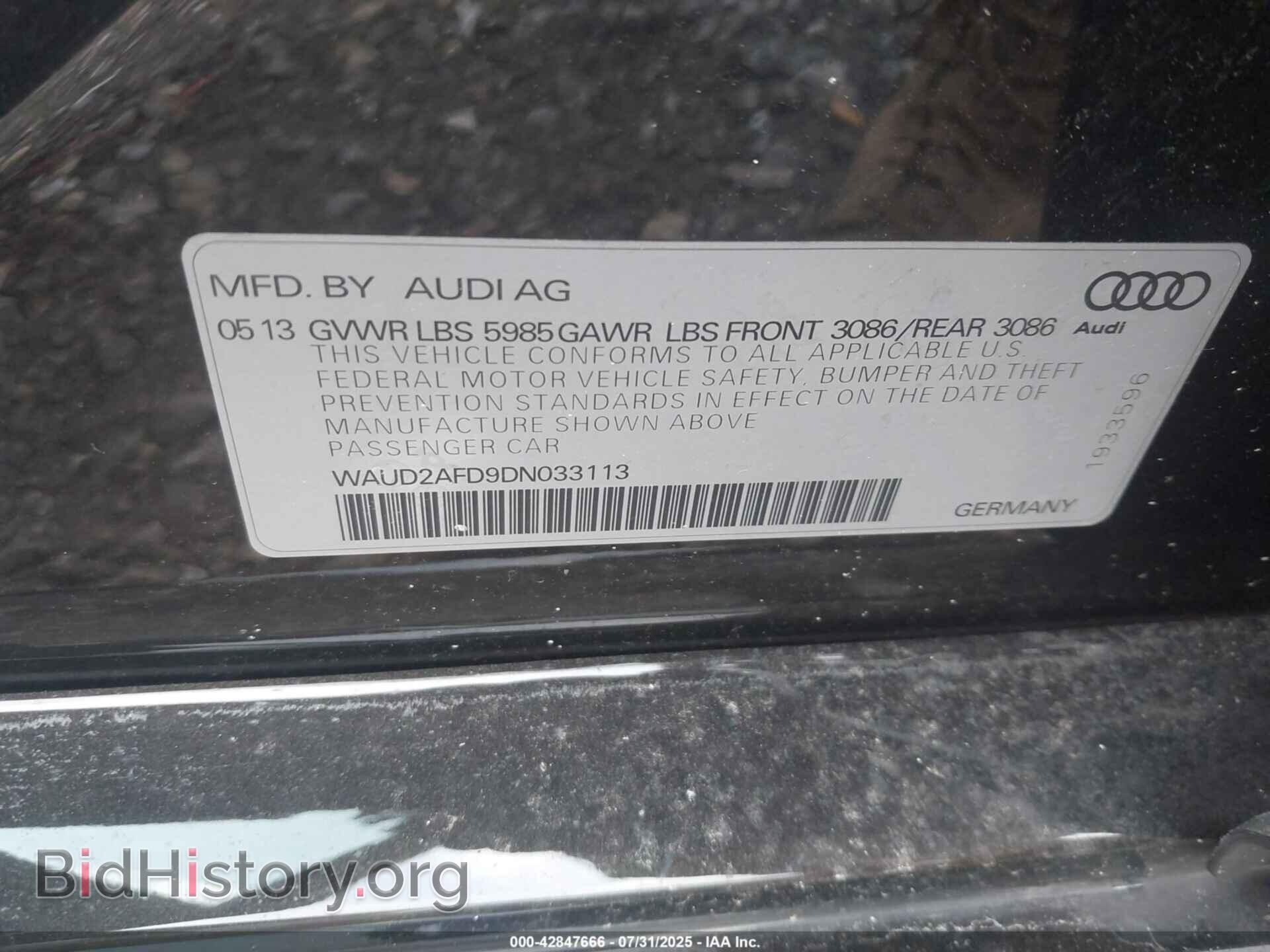 2013 AUDI S8 - VIN: WAUD2AFD9DN033113 - Photo 9
