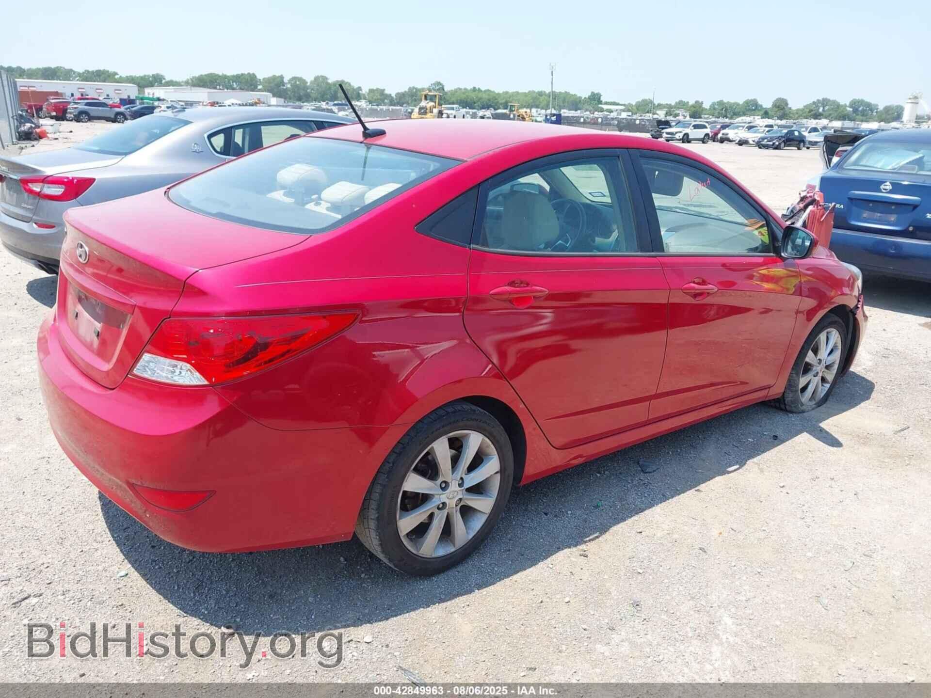 2013 HYUNDAI ACCENT - VIN: KMHCU4AE7DU493818 - Фото 4