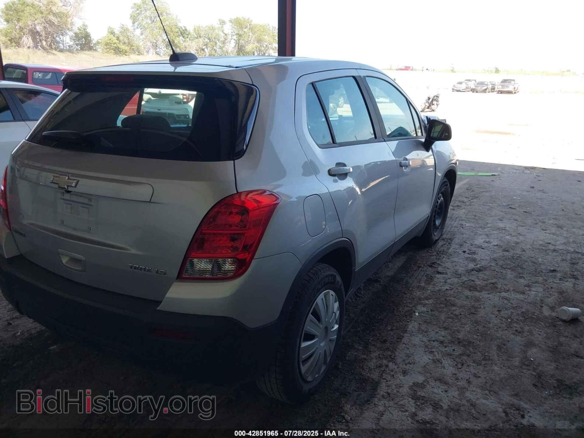 2016 CHEVROLET TRAX - VIN: 3GNCJKSB9GL268327 - Фото 4