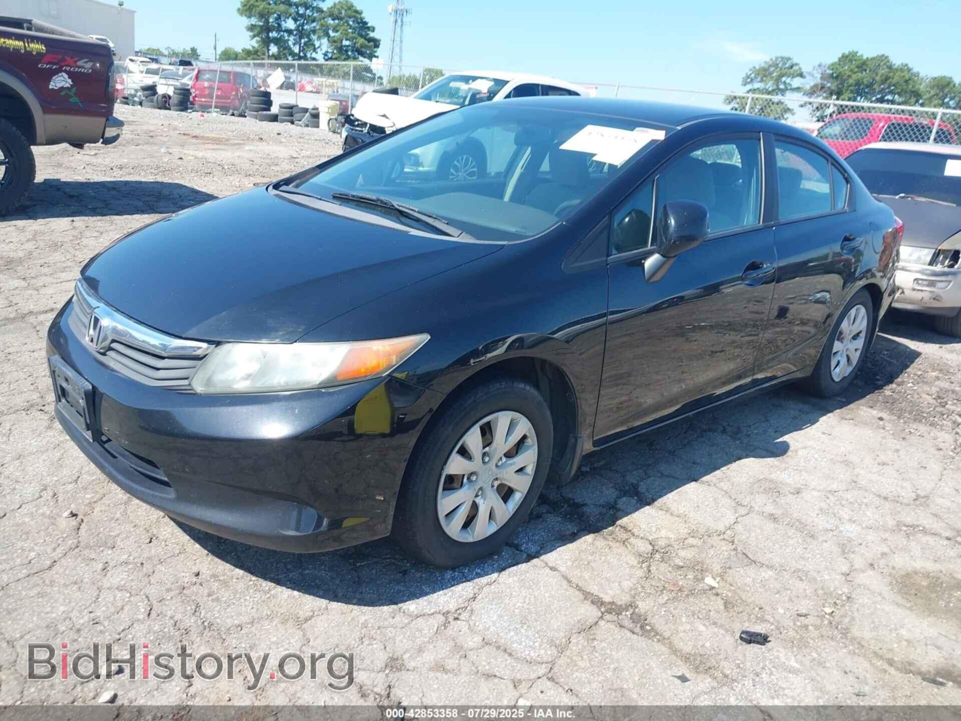 2012 HONDA CIVIC - VIN: 19XFB2F53CE011654 - Фото 2