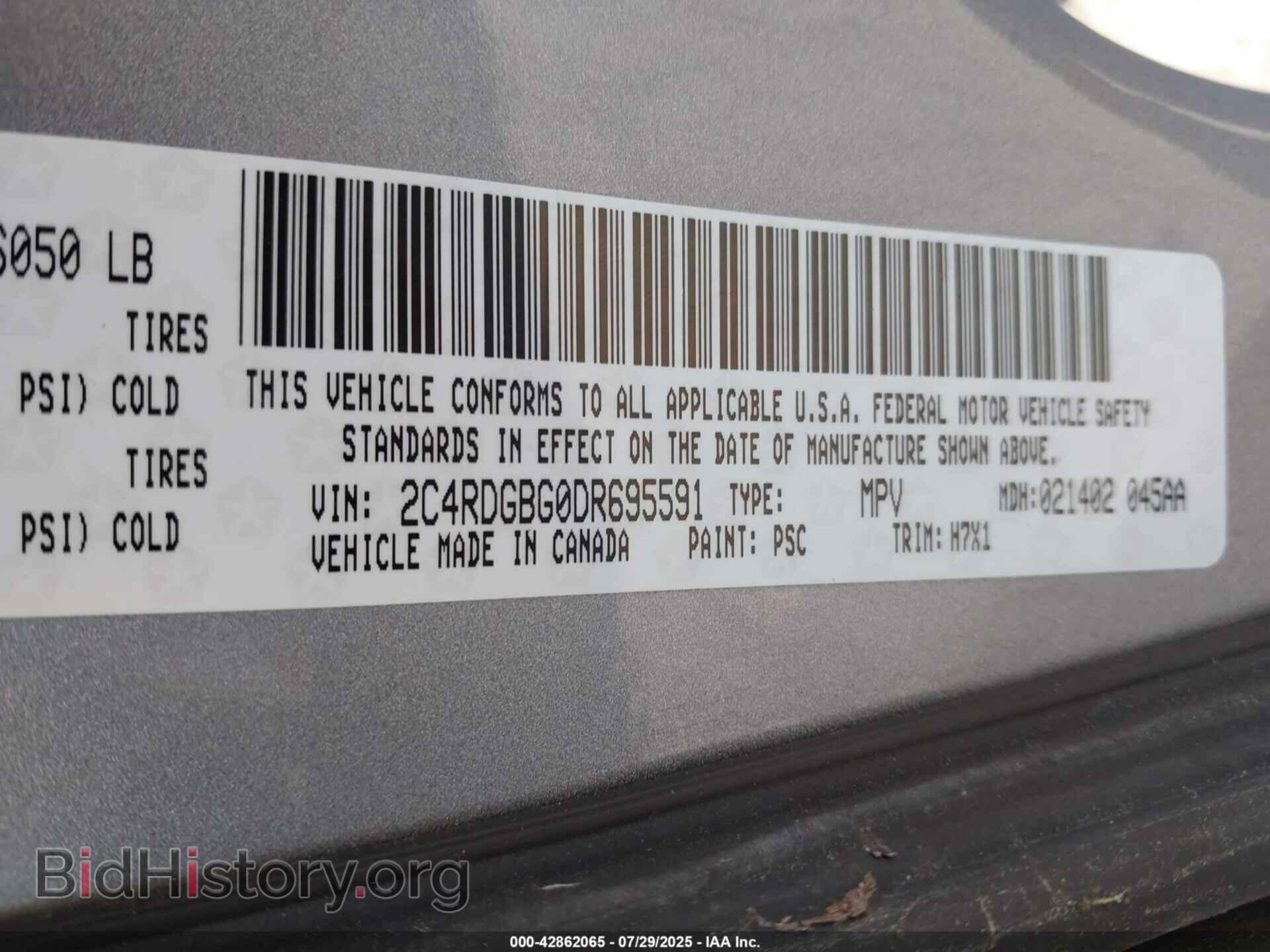 2013 DODGE GRAND CARAVAN - VIN: 2C4RDGBG0DR695591 - Фото 9