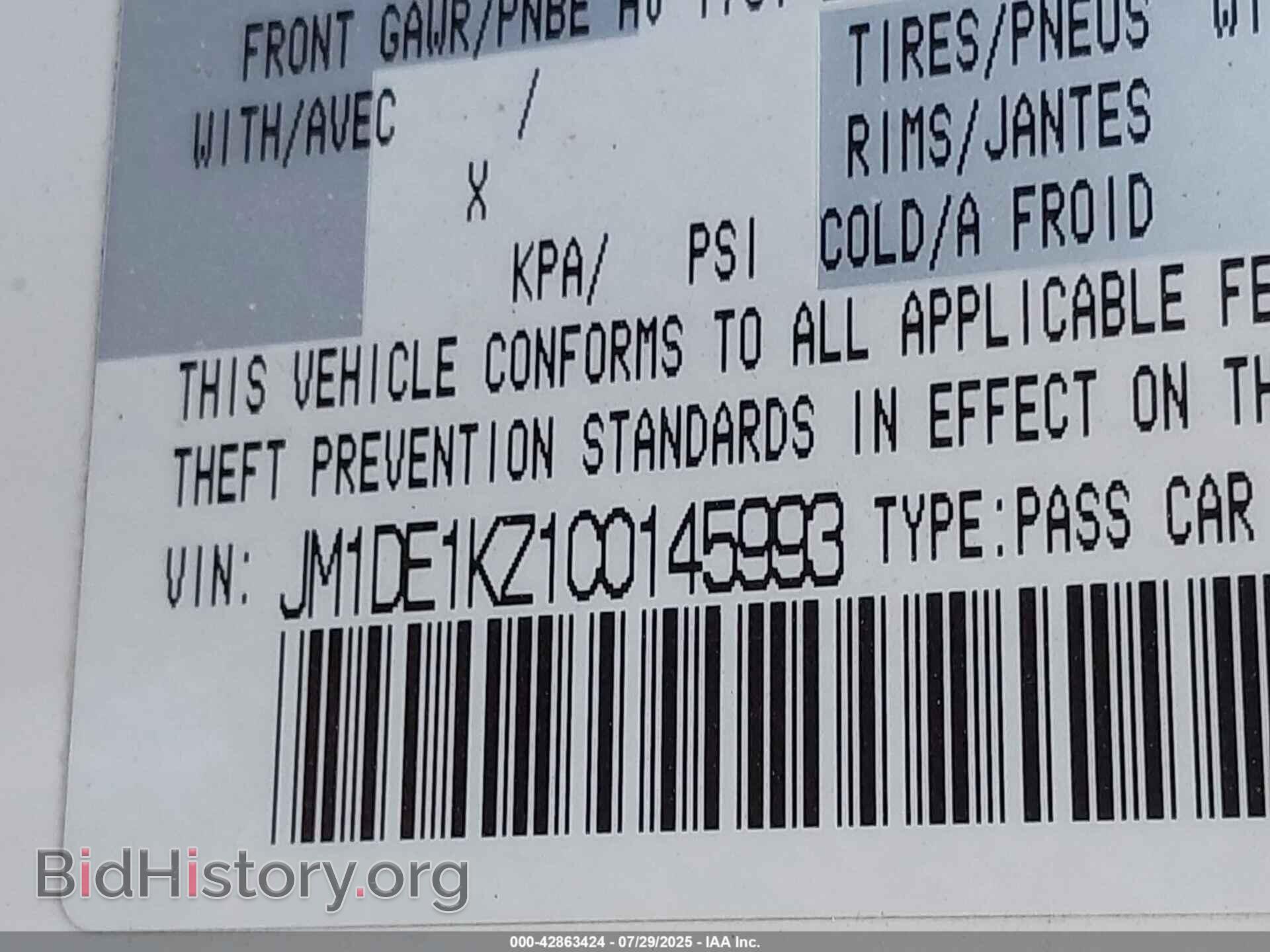 2012 MAZDA MAZDA2 - VIN: JM1DE1KZ1C0145993 - Фото 9