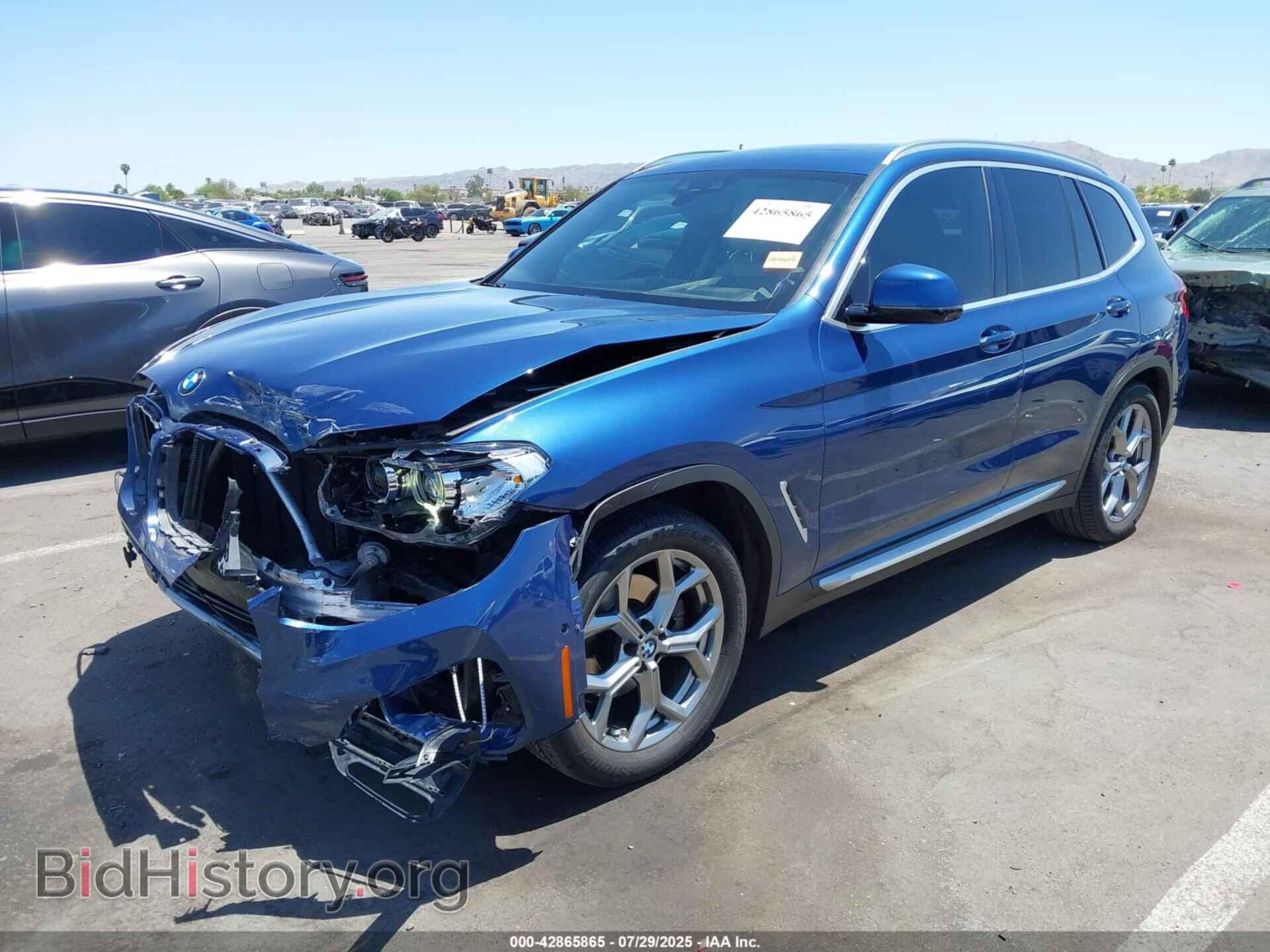 2021 BMW X3 - VIN: 5UXTY3C01M9E19755 - Фото 2