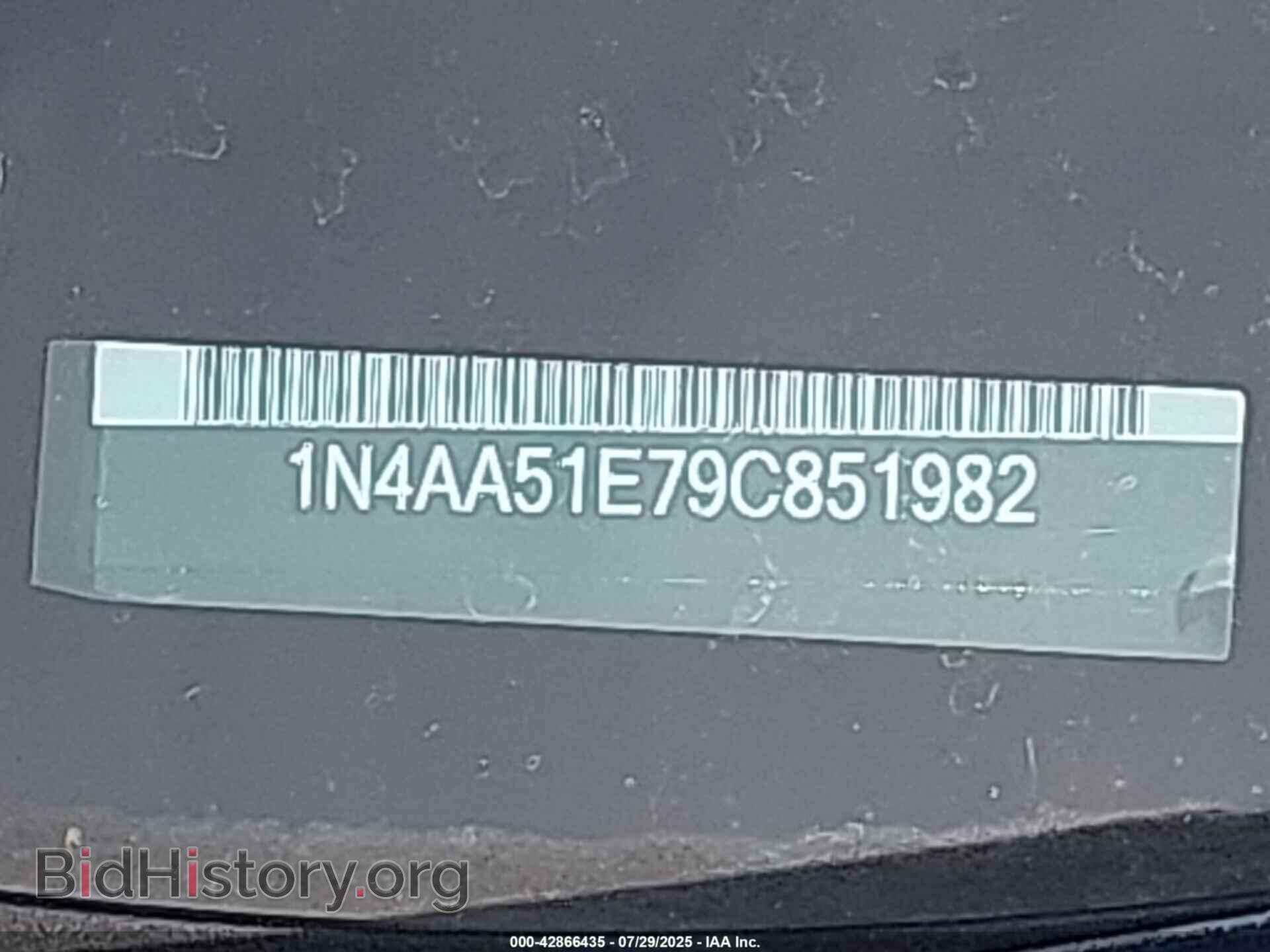2009 NISSAN MAXIMA - VIN: 1N4AA51E79C851982 - Фото 9