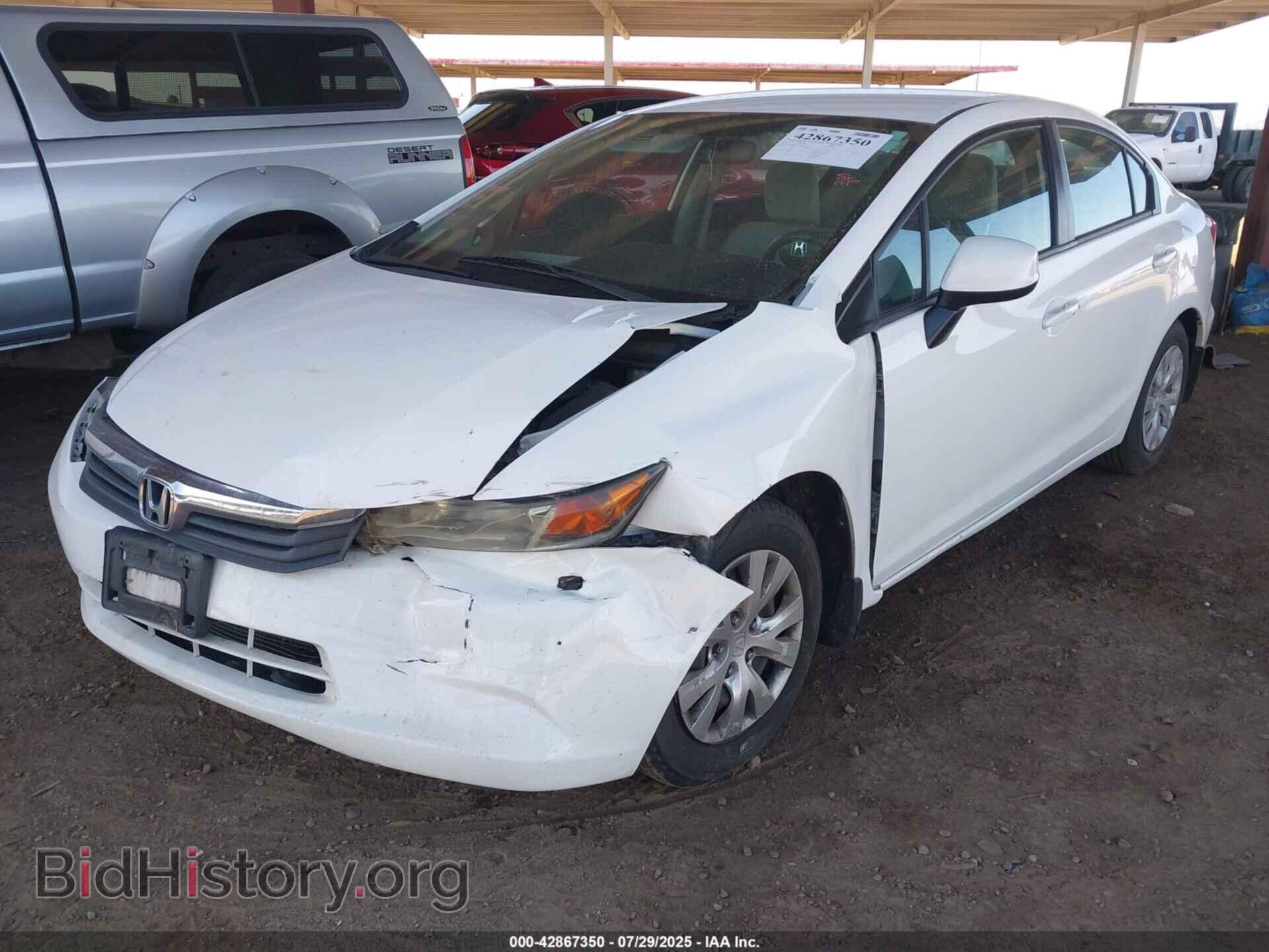 2012 HONDA CIVIC - VIN: 19XFB2F54CE094253 - Фото 2