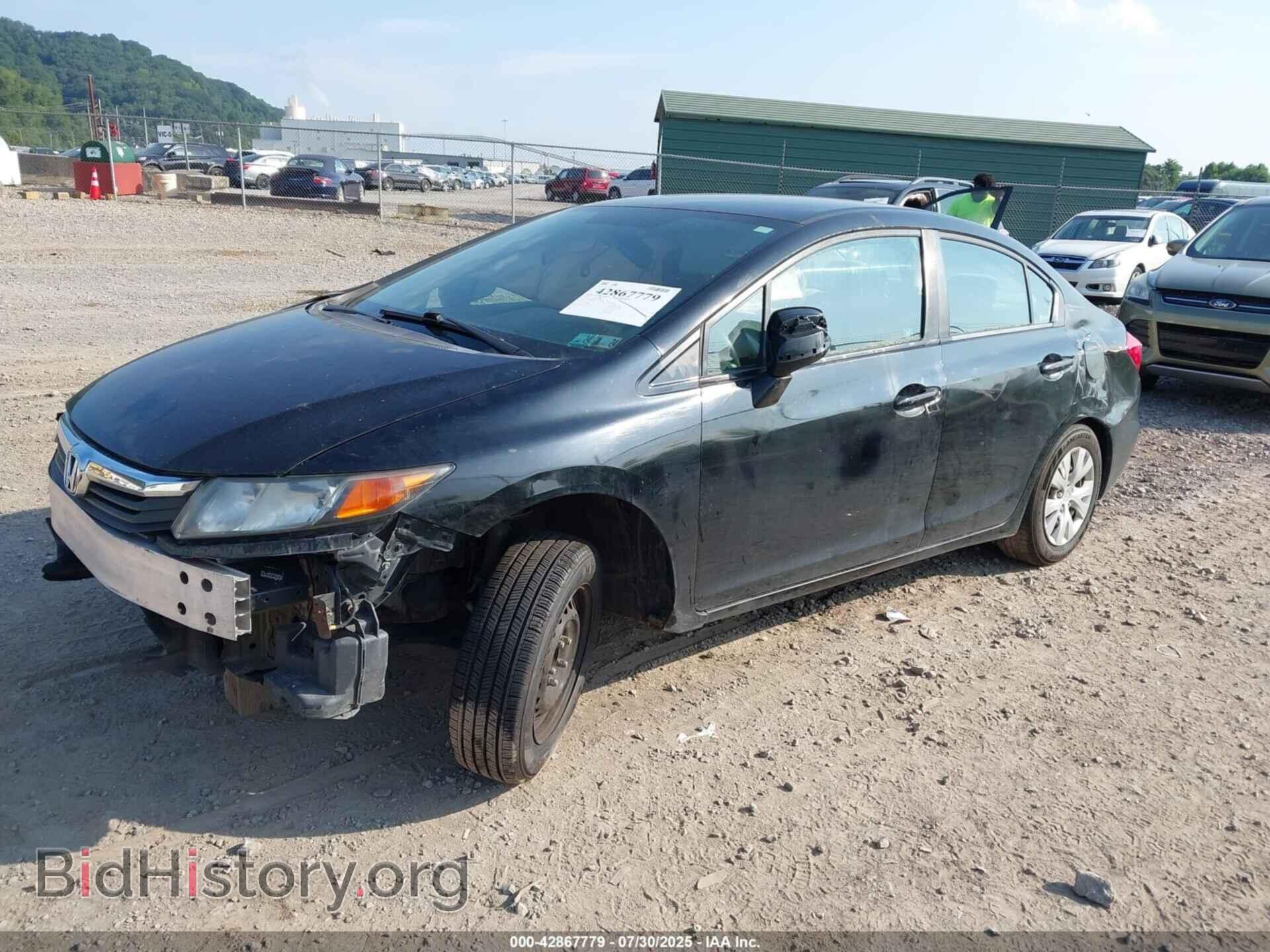 2012 HONDA CIVIC - VIN: 2HGFB2F50CH516122 - Фото 2
