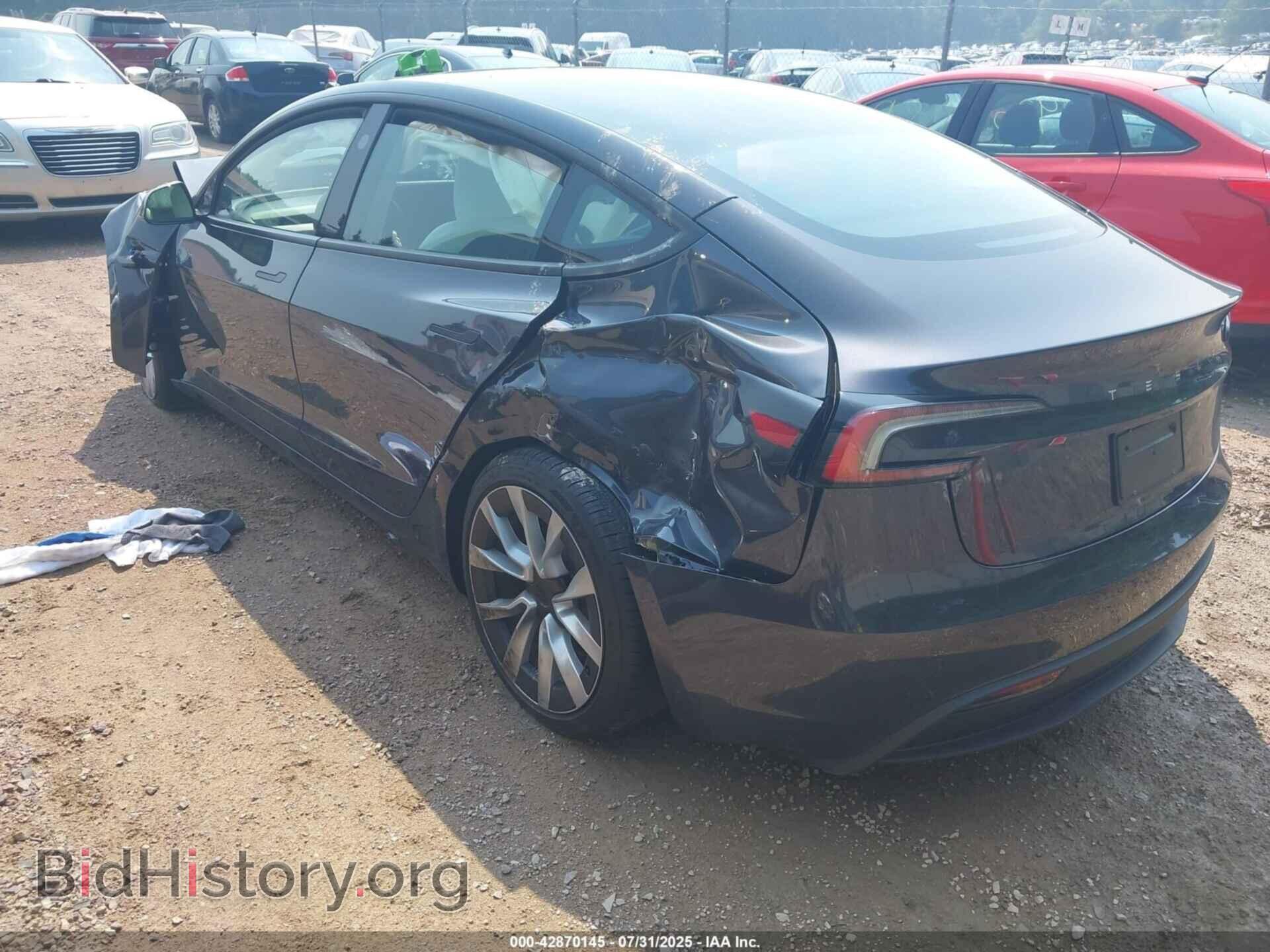 2025 TESLA MODEL 3 - VIN: 5YJ3E1EA4SF024098 - Фото 3