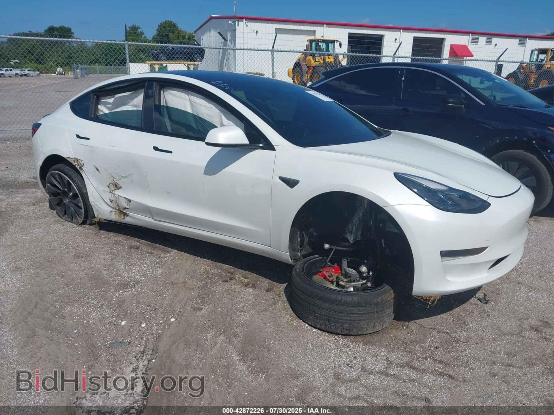 Photo 5YJ3E1EC3MF913592 - TESLA MODEL 3 2021