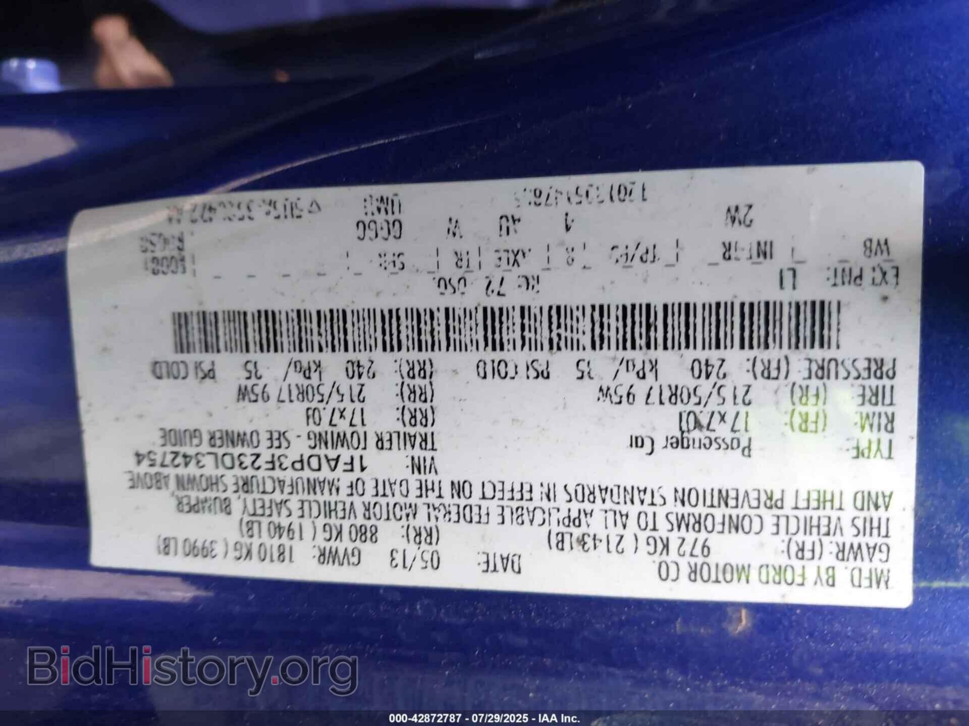 2013 FORD FOCUS - VIN: 1FADP3F23DL342754 - Фото 9
