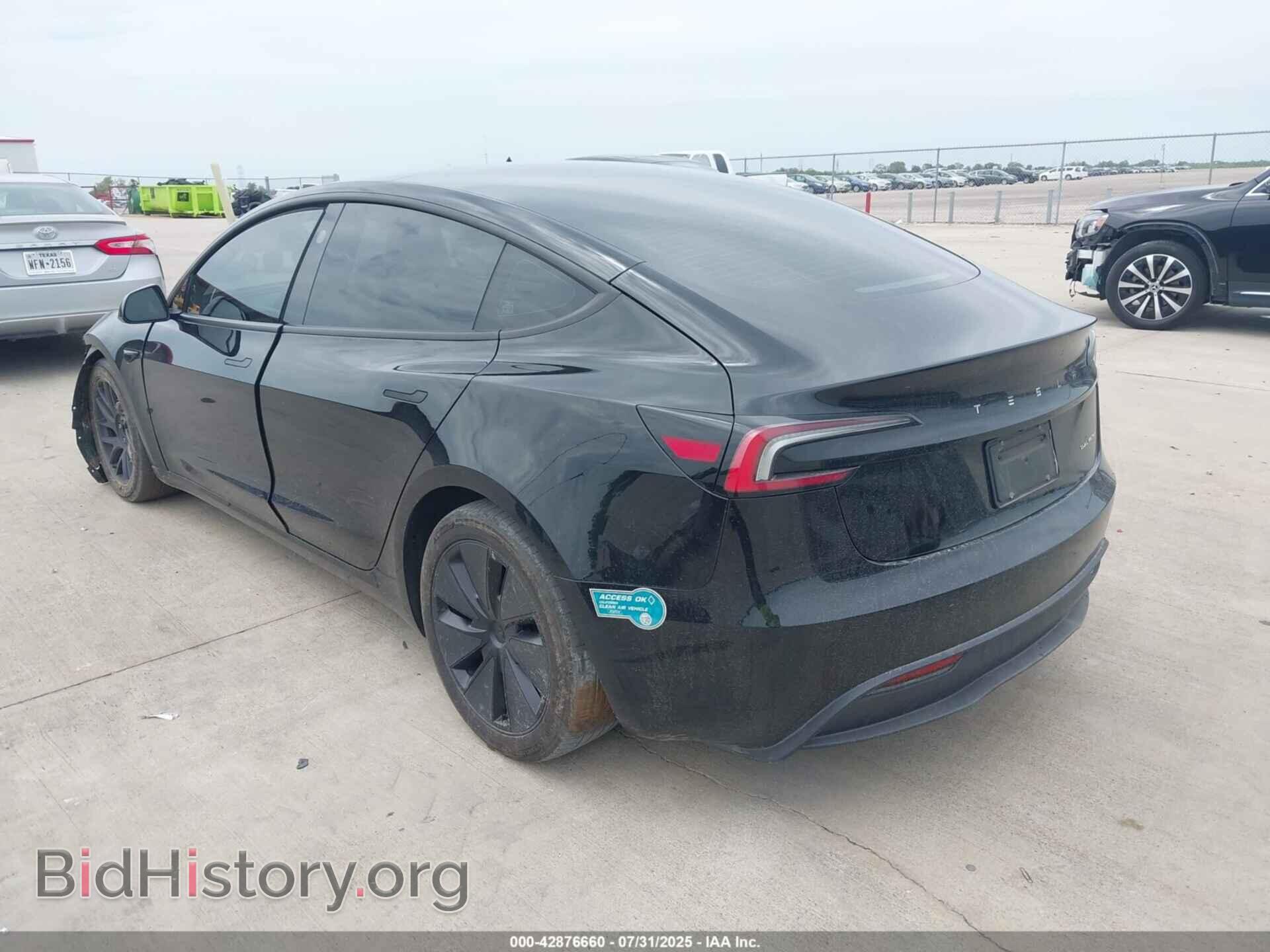 2024 TESLA MODEL 3 - VIN: 5YJ3E1EB7RF753716 - Фото 3
