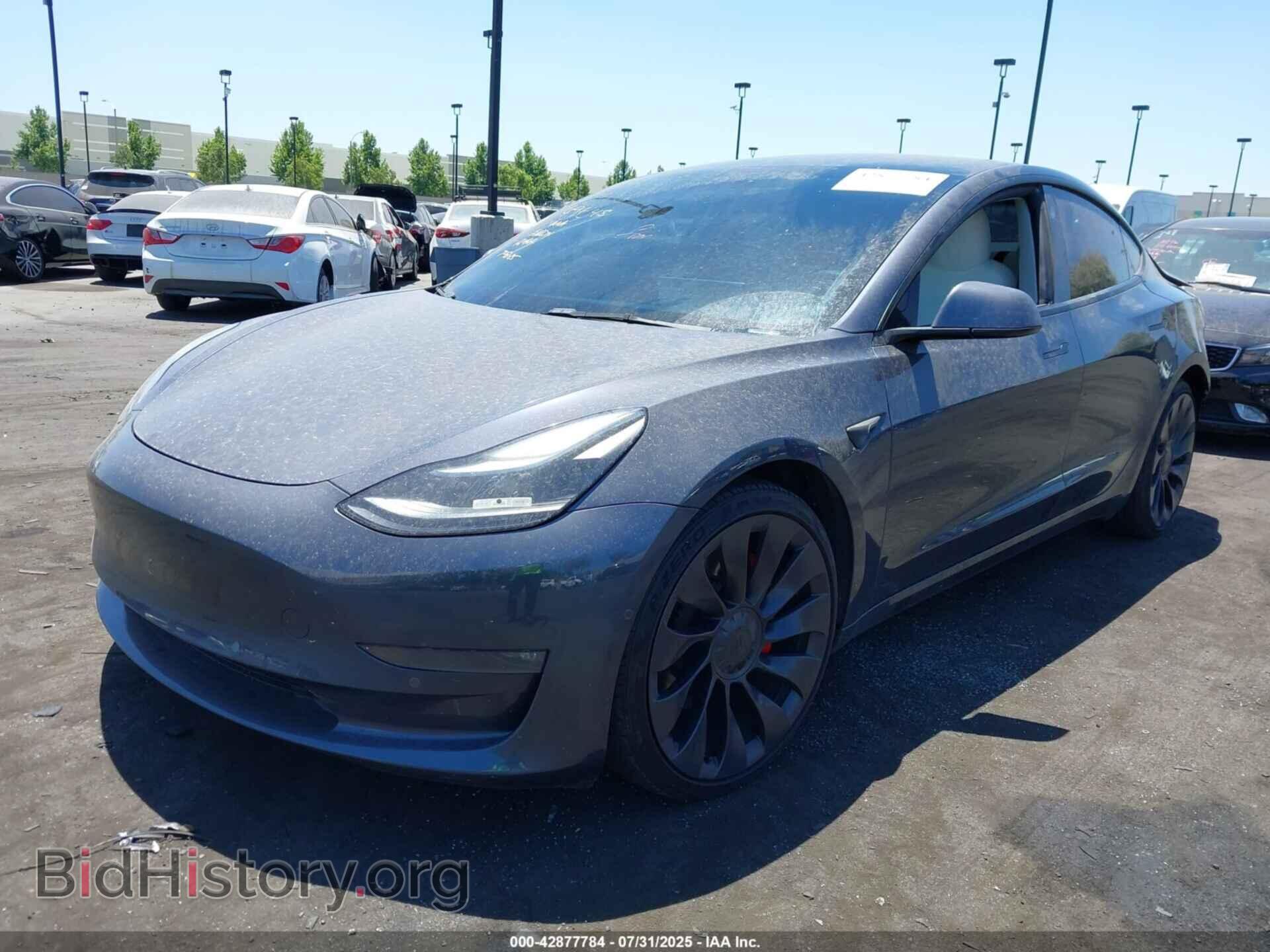 2022 TESLA MODEL 3 - VIN: 5YJ3E1EC6NF201191 - Фото 2