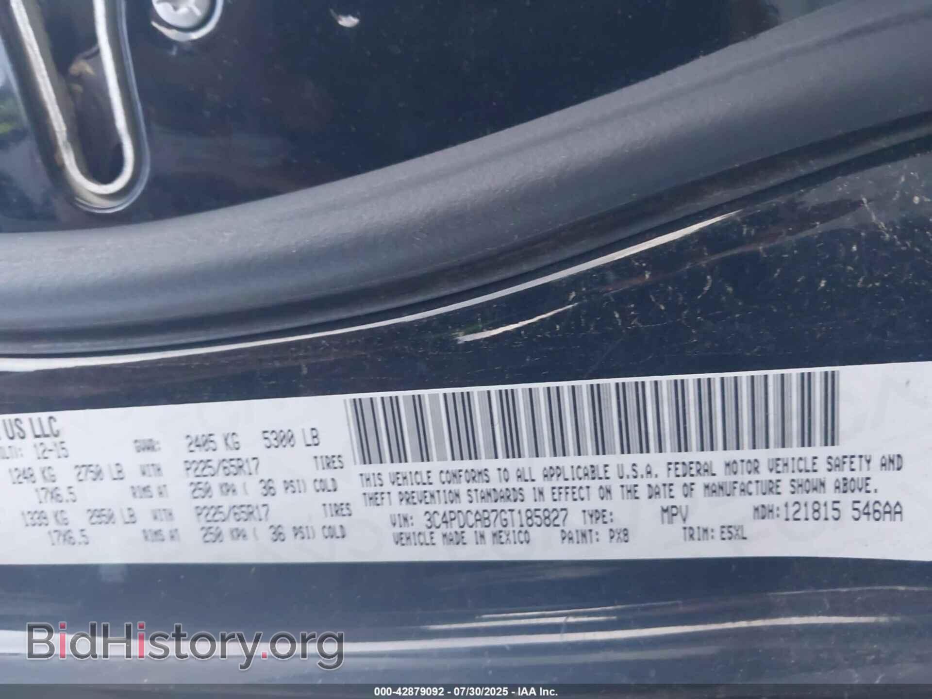 2016 DODGE JOURNEY - VIN: 3C4PDCAB7GT185827 - Фото 9