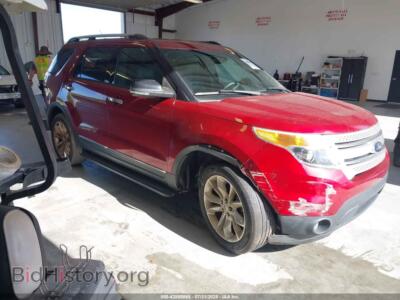 2015 Ford EXPLORER XLT, бордовый — VIN 1FM5K7D80FGB07537, IAAI