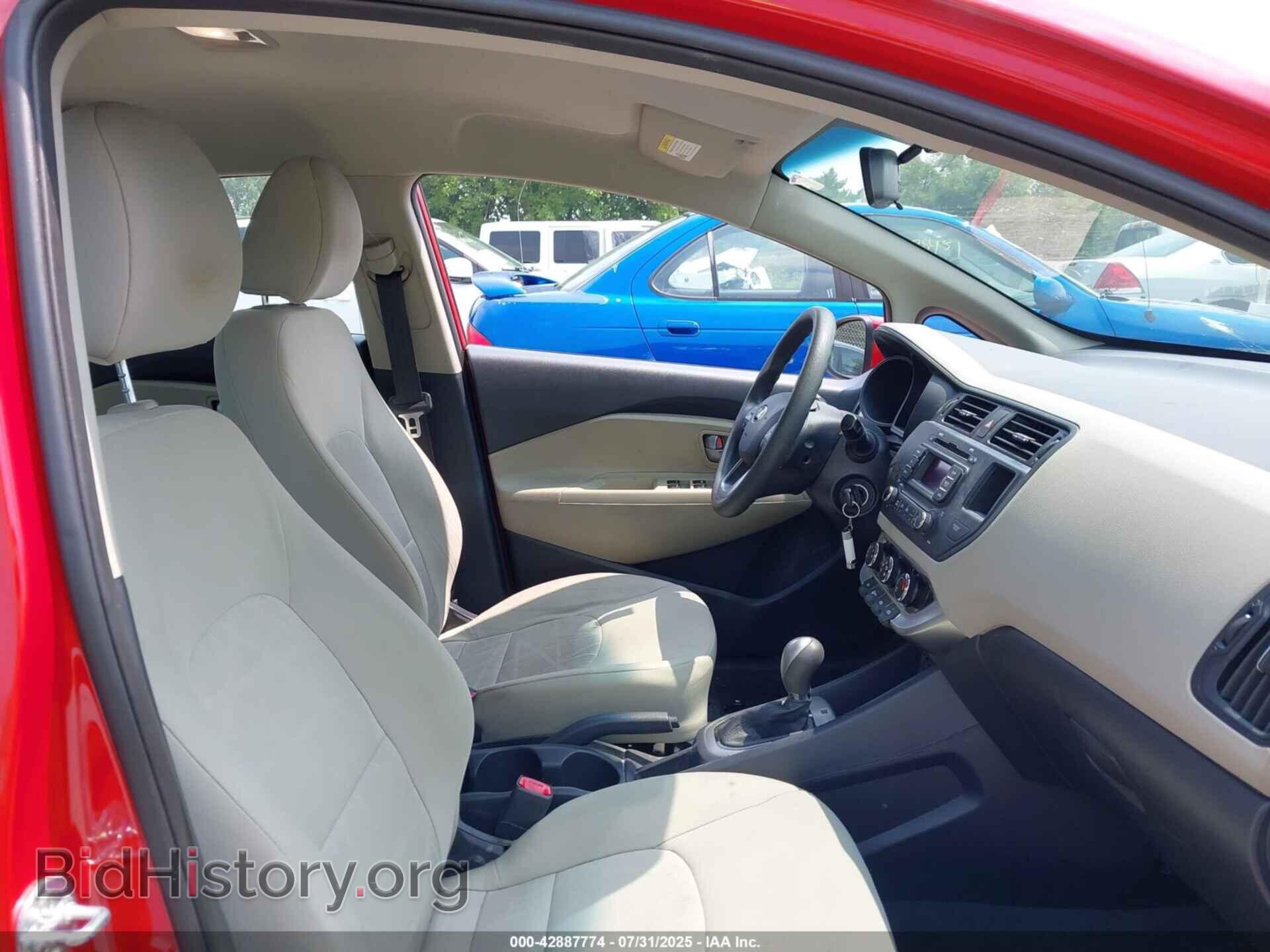 2013 KIA RIO - VIN: KNADM4A34D6279040 - Фото 5