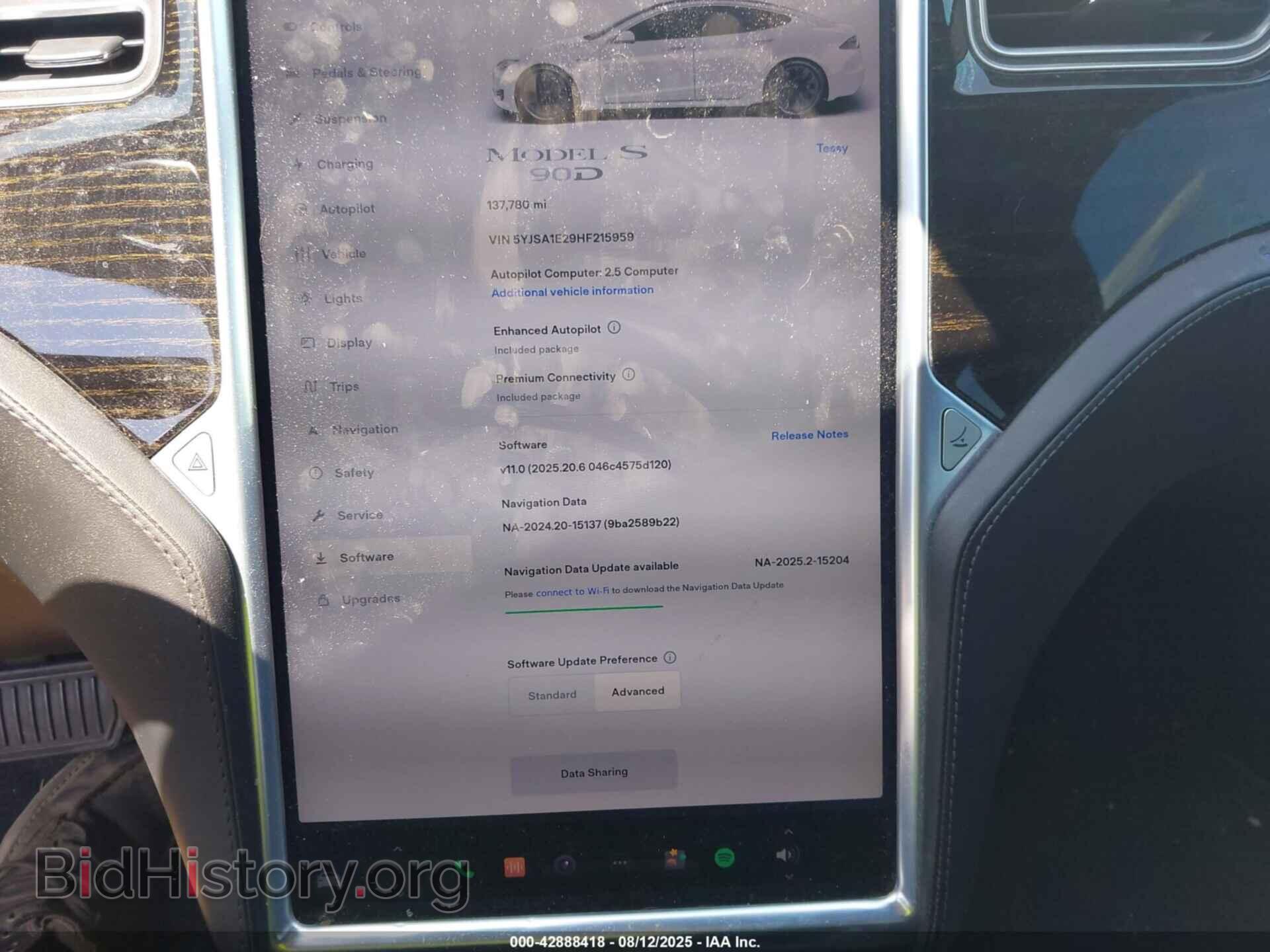 2017 TESLA MODEL S - VIN: 5YJSA1E29HF215959 - Photo 7
