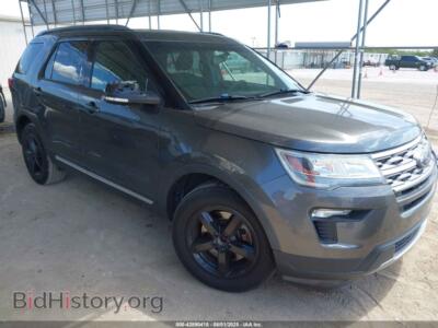 2018 Ford EXPLORER XLT, gray — VIN 1FM5K7D85JGB97177, IAAI